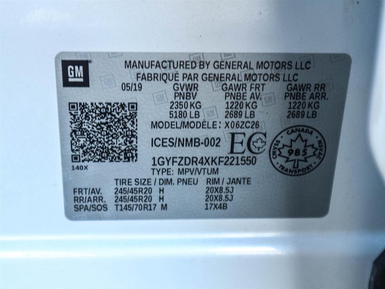 2019 Cadillac XT4 PREMIUM LUXURY AWD Photo