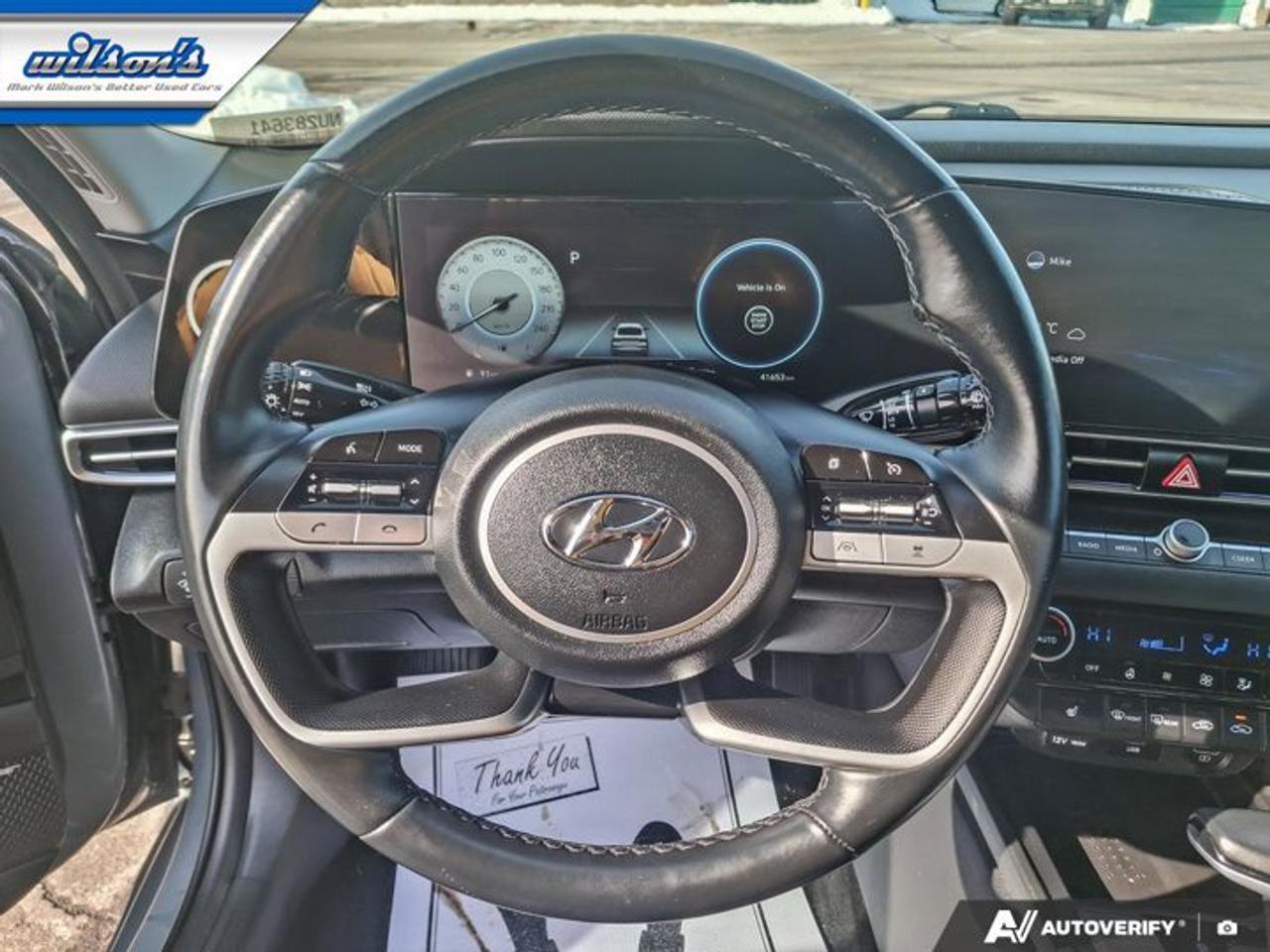 2022 Hyundai Elantra Ultimate | Tech Package | Sunroof | Leather | Heated Seats + Steering | Remote Start | and More ! Photo