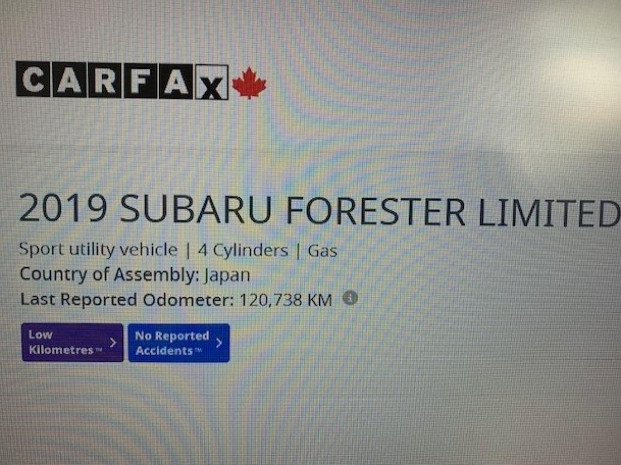 2019 Subaru Forester 2.5i AWD LIMITED w/EYESIGHT Photo