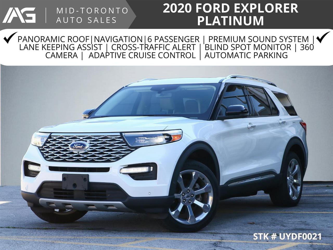 2020 Ford Explorer Platinum AWD | Panoramic Roof | Navigation | 6 Passenger Photo0