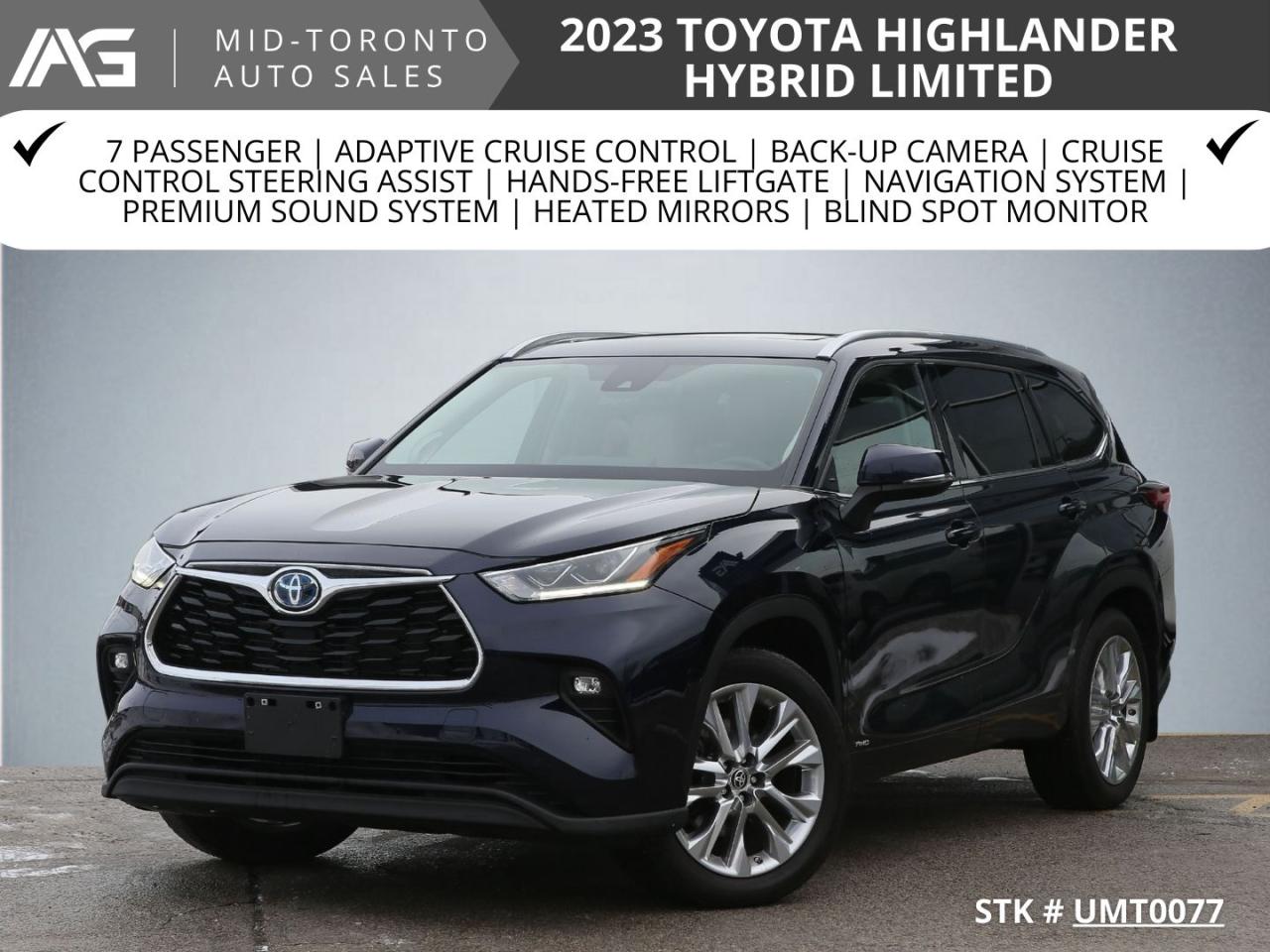 2023 Toyota Highlander Hybrid HYBRID Limited AWD | 7 Pass | Pano Roof | Leather Seats | Navi | Photo