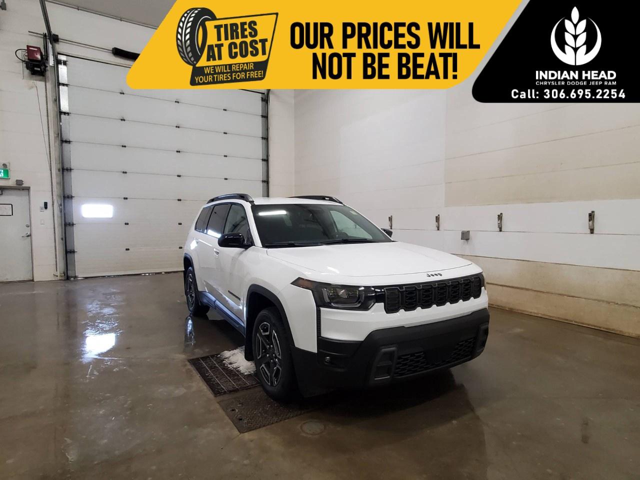<p>The 2026 Jeep Cherokee Laredo 4x4 delivers a perfect balance of efficiency, capability, and everyday comfort, making it a smart choice for drivers who want versatility in every season.</p><p>Finished in <strong>Bright White</strong>, this SUV offers a clean, modern look that stands out on the road while remaining timeless and easy to maintain.</p><p>Under the hood, it features an efficient <strong>1.6L 4-cylinder engine paired with an electronic variable transmission (EVT)</strong>, providing smooth performance and impressive fuel economy. The <strong>4x4 system</strong> ensures confident handling in all weather and road conditions.</p><p>Inside, the Cherokee Laredo offers a comfortable and well-equipped cabin with features designed for convenience and connectivity. Enjoy <strong>Apple CarPlay®, Android Auto, dual-zone climate control, remote start, heated front seats, and a large Uconnect® 5 system with a 12.3-inch display</strong>, keeping you connected and comfortable on every drive.</p><p>Safety is a strong focus with advanced features including <strong>Adaptive Cruise Control with Stop and Go, Blind-Spot Monitoring, Lane Management System, Forward Collision Warning with Active Braking, Pedestrian/Cyclist Emergency Braking, ParkView® Rear Back-Up Camera, and Park-Sense® Rear Park Assist</strong>, giving you added confidence behind the wheel.</p><p>With its efficient performance, advanced safety technology, and everyday practicality, the 2026 Jeep Cherokee Laredo 4x4 is ready for whatever your day brings.</p><p>Please confirm all vehicle details and features with our sales team and start the buying process today at Indian Head Chrysler Dodge Jeep Ram Ltd.</p>