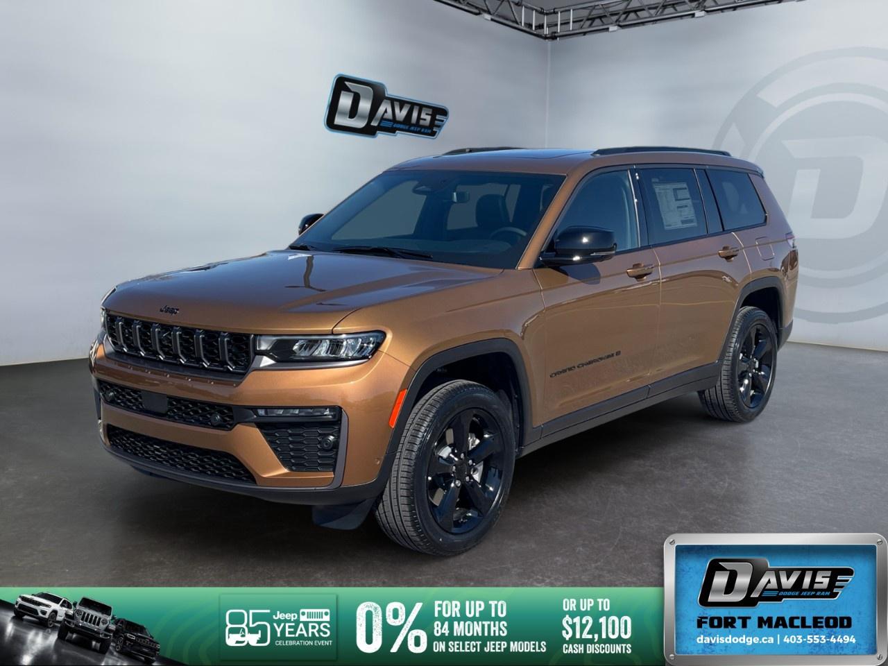 <p>Introducing the <strong>2026 Copper Jeep Grand Cherokee L Limited 4x4</strong> - a powerhouse of style and performance with its rugged 4×4 drive train. Perfectly suited to handle any terrain, this SUV melds dynamic capability with refined elegance.</p><p><strong>Exterior Features:</strong></p><ul><li>Stylish Copper Shino Metallic body that captivates at every angle</li><li>20" x 8" Gloss Black Aluminum Wheels for a robust and sporty look</li><li>LED Fog Lamps and Corner Lamps enhancing visibility</li><li>Dual Exhaust Tips for a sleek rear profile</li><li>Power Liftgate for effortless cargo access</li><li>CommandView Dual-Pane Sunroof for stunning sky views</li></ul><p><strong>Interior Features:</strong></p><ul><li>Luxurious black Capri Leatherette Seats with perforated inserts for optimal comfort</li><li>Pano Sunroof flooding the cabin with natural light</li><li>Driver Seat Memory for personalized comfort</li><li>Second-row Heated Seats enhancing rear passenger comfort</li><li>Manual Folding Power Heated Exterior Mirrors with memory and signal settings</li><li>Power 8-Way Adjustable Front Seats and adjustable steering column adapt to your needs</li><li>Interior Family Cam to keep an eye on passengers</li></ul><p><strong>Technology & Safety Features:</strong></p><ul><li>12.3" Touchscreen Display with GPS and Off-Road Information Pages</li><li>360 View Camera System for comprehensive surroundings awareness</li><li>Adaptive Cruise Control and Active Driving Assist System for a safer drive</li><li>Intersection Collision Assist System for added peace of mind</li><li>Ambient LED Interior Lighting sets the perfect mood</li><li>Selectable Tire Fill Alert for convenience and safety</li><li>SiriusXM w/360L for entertainment choices</li><li>Active Noise Control System and Active Sound Enhancement for a quieter cabin</li></ul><p>With cutting-edge technology, superior styling, and advanced safety features, the 2026 Jeep Grand Cherokee L Limited 4x4 is perfectly crafted for adventurous families and professionals alike. Contact Davis Dodge Fort Macleod today to learn more about this impressive SUV and experience it firsthand.</p>
