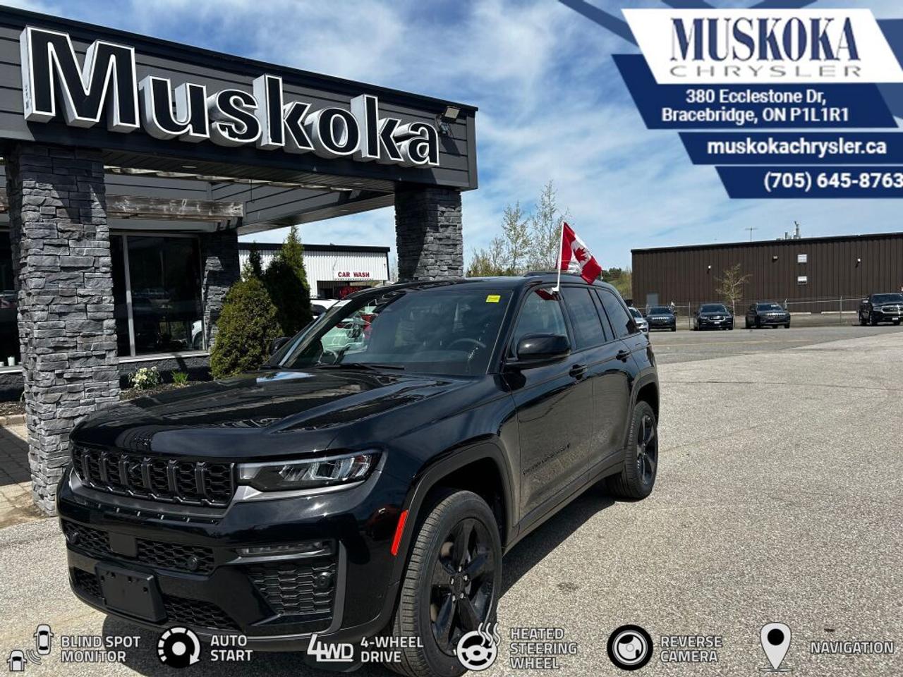 This JEEP GRAND CHEROKEE LIMITED, with a 2.0L I-4 intercooled turbo engine engine, features a 8-speed automatic transmission, and generates 9.2 highway/11.5 city L/100km. Find this vehicle with only 17 kilometers!  JEEP GRAND CHEROKEE LIMITED Options: This JEEP GRAND CHEROKEE LIMITED offers a multitude of options. Technology options include: Disassociated Touchscreen Display, GPS Antenna Input, Integrated Centre Stack Radio, Voice Activated Dual Zone Front Automatic Air Conditioning, 2 LCD Monitors In The Front.  Safety options include Airbag Occupancy Sensor, Curtain 1st And 2nd Row Airbags, Driver And Passenger Knee Airbag, Dual Stage Driver And Passenger Front Airbags, Dual Stage Driver And Passenger Seat-Mounted Side Airbags.  Visit Us: Find this JEEP GRAND CHEROKEE LIMITED at Muskoka Chrysler today. We are conveniently located at 380 Ecclestone Dr Bracebridge ON P1L1R1. Muskoka Chrysler has been serving our local community for over 40 years. We take pride in giving back to the community while providing the best customer service. We appreciate each and opportunity we have to serve you, not as a customer but as a friend