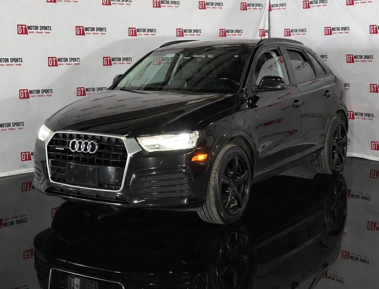 This 2018 Audi Q3 quattro Premium / quattro Sport Premium feels confident and refined, with a solid, planted drive that makes every road feel smooth and controlled. It wraps you in that unmistakable Audi luxury vibe, giving each drive a premium, composed feeling whether youre in the city or heading out for the weekend.<div></div><div></div><div><br></div><div><ul><li>All credit accepted: good, bad, new to Canada, bankruptcy, collections, repossessions, student/work visas</li><li>In-house financing available (O.A.C.)</li><li>Low bi-weekly payments & instant approvals</li><li>Up to 6 months no payments (interest accrues)</li><li>Credit consolidation, unemployment insurance, negative equity coverage</li><li>Financing, APR & payments vary by personal credit (O.A.C.)</li></ul></div><div><br></div><div><b>Open 7 days:</b> MonThu 107, FriSat 106, Sun 103</div><div><b>Location: </b>10-40 Hopewell Way NE, Calgary (behind Enterprise Car Rental)</div><div><b>Contact:</b> 403-402-2015 or www.gtmotorsports.ca</div><div>Full mechanical fitness assessment, Carfax & warranty included</div><div>AMVIC licensed dealer</div><div>Price based on vehicle only (aftermarket, fees & GST extra)</div><div><br></div><div></div><div></div>