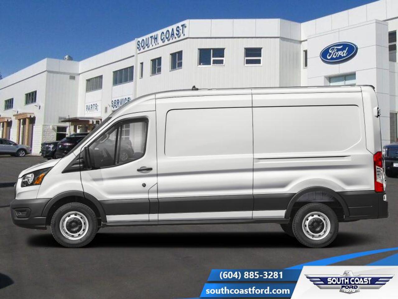 <b>Tow Package, Ford Co-Pilot360 Assist +, Front Fog Lamps, Back Up Alarm, Keyless Entry Pad!</b><br> <br> Smart design gives this Ford Transit a plenty of cargo space while keeping it easy to drive and very efficient. <br> <br>This Ford Transit Cargo Van offers the flexibility to fit any size of business, whether you need to tow, haul, cart, carry or deliver, this Ford Transit can get it done. With a layout that was carefully designed to maximize efficiency, this cargo van is ready for the job!<br> <br>This Oxford White van has a 10 Speed Automatic transmission and is powered by a 300HP 3.5L V6 Cylinder Engine. This vehicle has been upgraded with the following features: Tow Package, Ford Co-Pilot360 Assist +, Front Fog Lamps, Back Up Alarm, Keyless Entry Pad, Running Boards.<br><br> View the original window sticker for this vehicle with this url <b><a href=http://www.windowsticker.forddirect.com/windowsticker.pdf?vin=1FTBW2CG3TKA85274 target=_blank>http://www.windowsticker.forddirect.com/windowsticker.pdf?vin=1FTBW2CG3TKA85274</a></b>.<br> <br>To apply right now for financing use this link: <a href=https://www.southcoastford.com/financing/ target=_blank>https://www.southcoastford.com/financing/</a><br><br> <br/> Total  rebate of $1000 is reflected in the price.   3.99% financing for 72 months. <br> Buy this vehicle now for the lowest bi-weekly payment of <b>$720.09</b> with $0 down for 72 months @ 3.99% APR O.A.C. ( taxes included, $695 Administration Fee included    / Total Obligation of $99312  ).  Incentives expire 2026-04-30.  See dealer for details. <br> <br>Call South Coast Ford Sales or come visit us in person. Were convenient to Sechelt, BC and located at 5606 Wharf Avenue. and look forward to helping you with your automotive needs. <br><br> Come by and check out our fleet of 20+ used cars and trucks and 90+ new cars and trucks for sale in Sechelt.  o~o