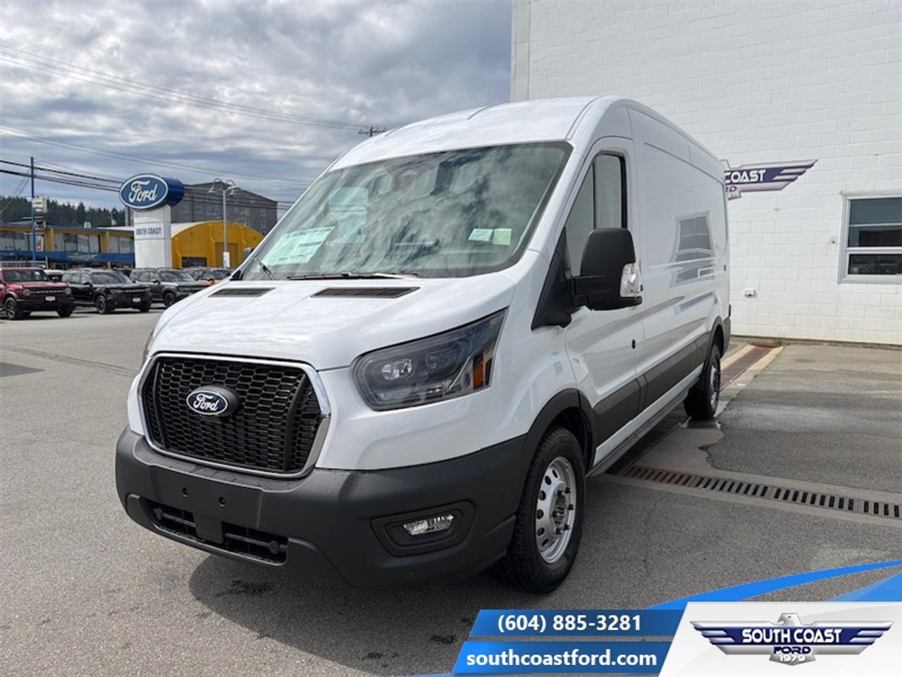 <b>Exterior Upgrade Package, Ford Co-Pilot360 Assist +, Back Up Alarm, Heavy-Duty Trailer Tow Package!</b><br> <br> Smart design gives this Ford Transit a plenty of cargo space while keeping it easy to drive and very efficient.<br> <br>This Ford Transit Cargo Van offers the flexibility to fit any size of business, whether you need to tow, haul, cart, carry or deliver, this Ford Transit can get it done. With a layout that was carefully designed to maximize efficiency, this cargo van is ready for the job!<br> <br>This Oxford White van has a 10 Speed Automatic transmission and is powered by a 300HP 3.5L V6 Cylinder Engine. This vehicle has been upgraded with the following features: Exterior Upgrade Package, Ford Co-Pilot360 Assist +, Back Up Alarm, Heavy-Duty Trailer Tow Package.<br><br> View the original window sticker for this vehicle with this url <b><a href=http://www.windowsticker.forddirect.com/windowsticker.pdf?vin=1FTBW2CG3TKA85274 target=_blank>http://www.windowsticker.forddirect.com/windowsticker.pdf?vin=1FTBW2CG3TKA85274</a></b>.<br> <br>To apply right now for financing use this link: <a href=https://www.southcoastford.com/financing/ target=_blank>https://www.southcoastford.com/financing/</a><br> <br/>Total rebate of $3000 is reflected in the price. 3.99% financing for 72 months. <br> Buy this vehicle now for the lowest bi-weekly payment of <b>$703.50</b> with $0 down for 72 months @ 3.99% APR O.A.C. ( taxes included, $695 Administration Fee included / Total Obligation of $97024 ). Incentives expire 2026-08-31. See dealer for details. <br><br>Call South Coast Ford Sales or come visit us in person. Were convenient to Sechelt, BC and located at 5606 Wharf Avenue. and look forward to helping you with your automotive needs. <br><br> Come by and check out our fleet of 20+ used cars and trucks and 90+ new cars and trucks for sale in Sechelt.  o~o
