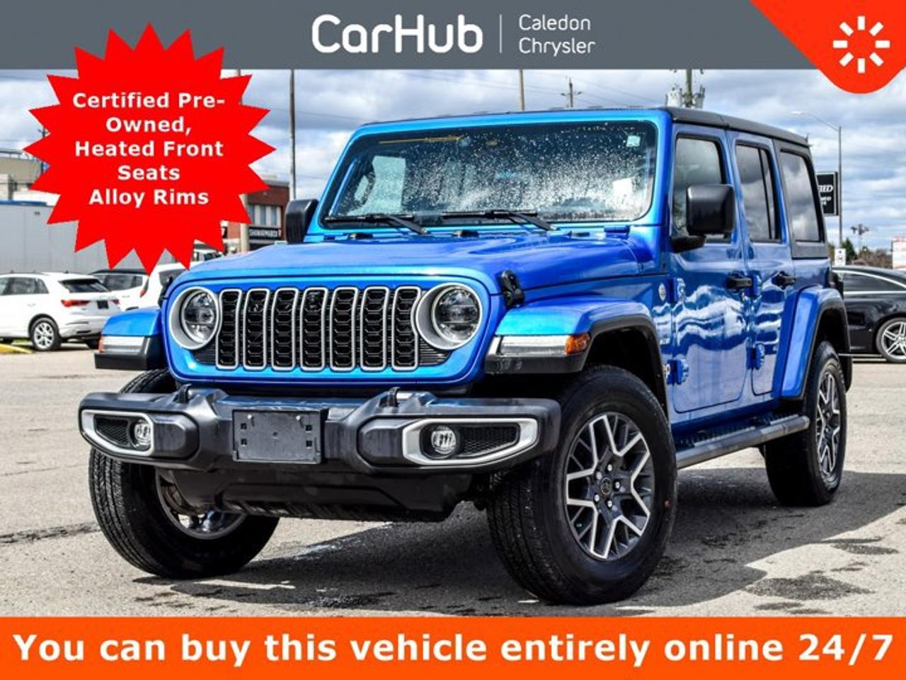2024 Jeep Wrangler Sahara 4 Door Freedom Top Navi Heated Front Seats Remote Start Photo0