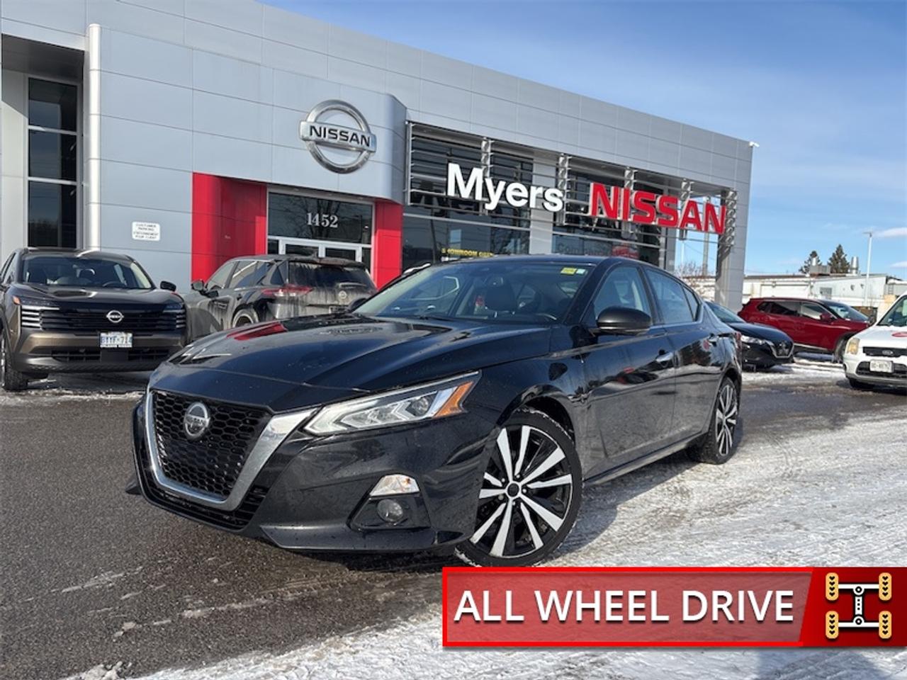 <b>One Owner, Aluminum Wheels,  Sunroof,  Heated Seats,  Apple CarPlay,  Android Auto!<br> <br></b><br>   Compare at $17995 - Our Price is just $17495! <br> <br>This 2019 Nissan Altima offers generous passenger space, impressive performance, and tons of modern technology. This 2019 Nissan Altima is for sale today in Orleans. <br> <br>With a comfortable and properly built interior, well composed ride quality, and stylish and modern exterior aesthetics, the all new 2019 Nissan Altima is single handedly changing the face of Nissan. Fully redesigned, fresh, and refined, this Altima is effortlessly keeps up with the times, and ready with the next generation of driving assistance programs. The future is here in the all new 2019 Nissan Altima. This sedan has 127,812 km. Its nice in colour and is completely accident free based on the <a href=https://vhr.carfax.ca/?id=fHOU6X5MXXmyhwRcCeoEfLbHk3fTemp4 target=_blank>CARFAX Report</a>. It has an Automatic transmission and is powered by a 182HP 2.5L 4 Cylinder Engine. <br> <br> Our Altimas trim level is Edition ONE. This range-topping Altima Edition ONE throws in unique exterior styling elements, and is decked with premium convenience and technology features such as a delightful 9-speaker Bose premium audio system, inbuilt navigation, automatic LED headlights with inbuilt daytime running lights and automatic high beams, an express open/close tinted sunroof with slide and tilt functionality, heated leather-trimmed and power-adjustable front bucket seats with lumber support and memory function, a heated steering wheel, dual-zone climate control, proximity keyless entry with remote start, wood and metal-look interior trim pieces, auto-dimming rear mirrors, and proximity keyless entry with push button and remote start. Other features include blind-spot detection, adaptive cruise control with steering assist, forward collision warning, front and rear pedestrian braking, rear parking sensors, and a comprehensive 360-degree camera system with aerial view. This vehicle has been upgraded with the following features: Aluminum Wheels, Sunroof, Heated Seats, Apple CarPlay, Android Auto, Premium Audio, Navigation.<br> <br/><br>We are proud to regularly serve our clients and ready to help you find the right car that fits your needs, your wants, and your budget.And, of course, were always happy to answer any of your questions.Proudly supporting Ottawa, Orleans, Vanier, Barrhaven, Kanata, Nepean, Stittsville, Carp, Dunrobin, Kemptville, Westboro, Cumberland, Rockland, Embrun , Casselman , Limoges, Crysler and beyond! Call us at (613) 824-8550 or use the Get More Info button for more information. Please see dealer for details. The vehicle may not be exactly as shown. The selling price includes all fees, licensing & taxes are extra. OMVIC licensed.Find out why Myers Orleans Nissan is Ottawas number one rated Nissan dealership for customer satisfaction! We take pride in offering our clients exceptional bilingual customer service throughout our sales, service and parts departments. Located just off highway 174 at the Jean DÀrc exit, in the Orleans Auto Mall, we have a huge selection of Used vehicles and our professional team will help you find the Nissan that fits both your lifestyle and budget. And if we dont have it here, we will find it or you! Visit or call us today.<br>*LIFETIME ENGINE TRANSMISSION WARRANTY NOT AVAILABLE ON VEHICLES WITH KMS EXCEEDING 140,000KM, VEHICLES 8 YEARS & OLDER, OR HIGHLINE BRAND VEHICLE(eg. BMW, INFINITI. CADILLAC, LEXUS...)<br> Come by and check out our fleet of 30+ used cars and trucks and 120+ new cars and trucks for sale in Orleans.  o~o