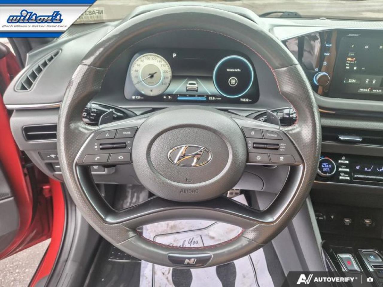 2022 Hyundai Sonata N Line | Leather/Suede | Pano Roof | Heated Seats | Heated Steering | Remote Start & More ! Photo