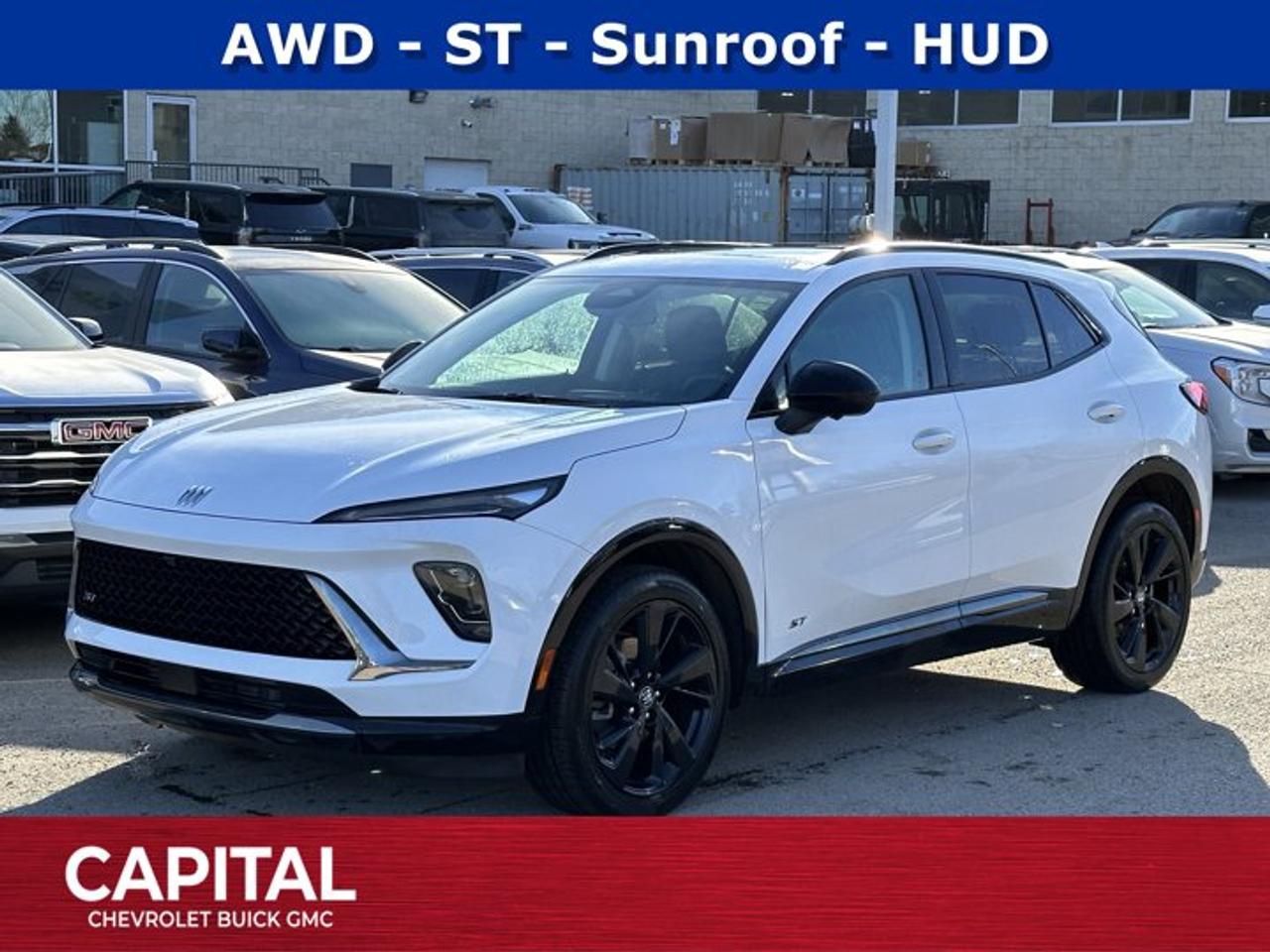 Recent Arrival!Ask for the Internet Department for more information or book your test drive today! Call 403-256-4960 for fast answers at your fingertips! Disclaimer: All prices are plus taxes. See dealer for details. AMVIC Licensed Dealer # B2020028.2025 Envision 9-Speed Automatic AWD Envision Sport Touring, AWD, Leather, 3.47 Final Drive Axle Ratio, 30 Diagonal LCD Display, Bose Premium 9-Speaker Audio System, Front Bucket Seats, Heated front seats, Perforated Leather-Appointed Seat Trim, Power Liftgate, Power Panoramic Tilt-Sliding Moonroof, Preferred Equipment Group 1SL, Radio: Infotainment Centre, SiriusXM Trial Subscription, Wheels: 20 Carbon Flash Metallic Alloy, Wireless Apple CarPlay/Wireless Android Auto.