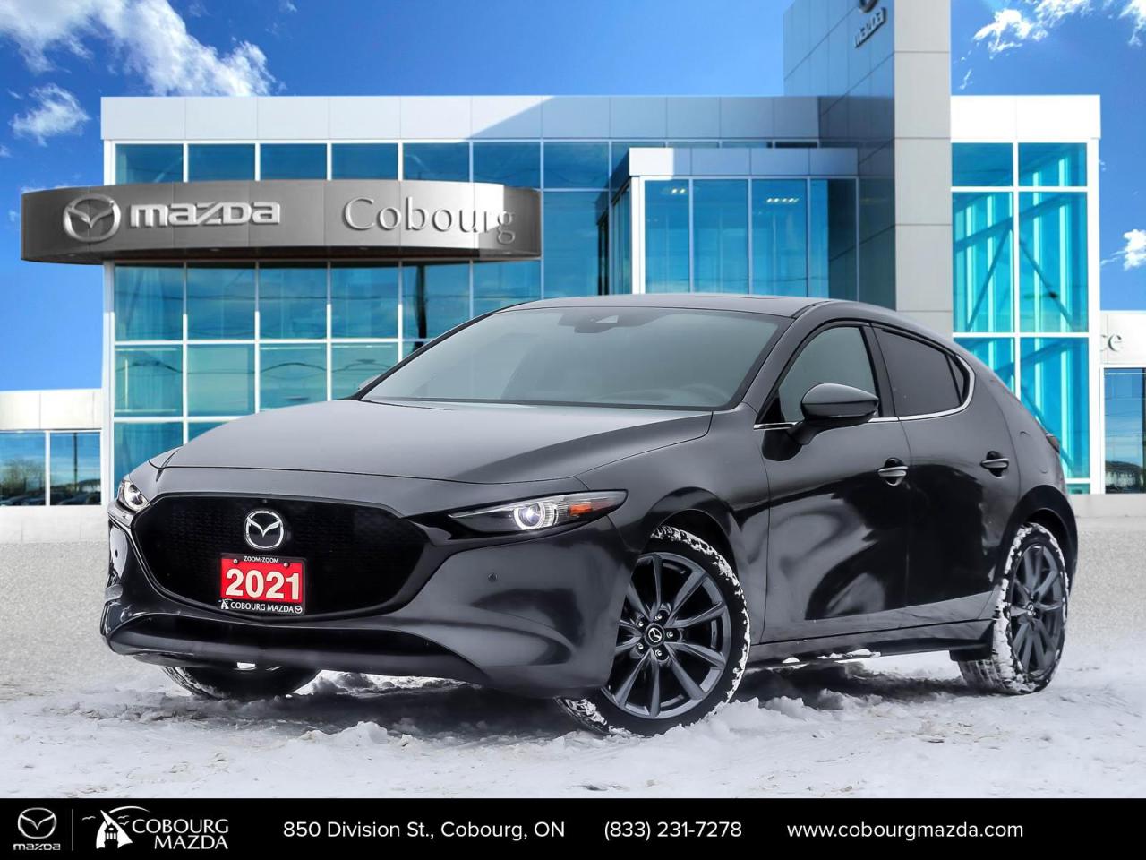 <p>Experience the exceptional 2021 Mazda Mazda3 Sport GT in a sleek gray finish with the confidence of its advanced AWD drive system. This hatchback offers not only dynamic handling but also a combination of style and practicality.</p> <p>The exterior stands out with its premium alloy wheels and sophisticated design elements that make a statement on any road. Step inside to discover a refined interior dressed in elegant black leather. The Mazda3 isnt just about looks; its equipped with practicality and elegance, featuring a sunroof that brightens the cabin and leather seats for superior comfort during every drive.</p> <p>Stay connected and entertained with smart device integration, a navigation system, and satellite radio. The inclusion of a backup camera and each safety-focused detail, like lane assist and adaptive cruise control, means you travel not only in style but with peace of mind. Appreciate the thoughtful touches everywhere, from the convenience of a heated steering wheel to the comfort of heated front seats.</p> <p>Ideal for the discerning buyer who values performance and luxury in a seamlessly integrated package, the 2021 Mazda3 Sport GT offers an incomparable driving experience. Contact us today to learn more and arrange a personalized viewing of this remarkable vehicle!</p>