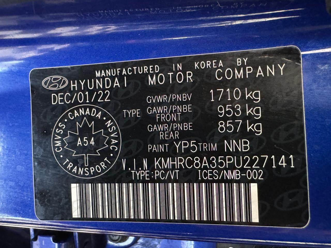 2023 Hyundai Venue Preferred+Blind Spot+CLEAN CARFAX Photo