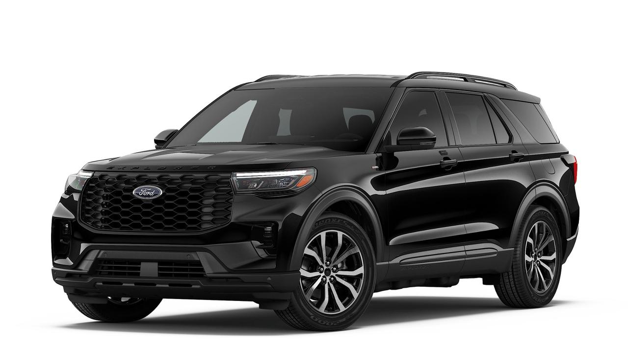 Ready Set Ford! Here is a 2026 Ford Explorer St-Line. Powered by a 2.3L ecoboost engine with a 10-speed automatic transmission that delivers impressive performance and smooth handling. The 2026 Ford Explorer St-Line is a mid-size SUV offering versatile seating, modern tech features and has ample cargo space. Adventure is calling, come check out the 2026 Ford Explorer St-Line today! Key Features: >> Equipment group 300A >> Keyless entry keypad >> Panoramic roof with fixed glass & power shade >> 5G modem >> Rear view camera >> Trailer tow package class III >> Power liftgate >> Roof rails >> Rear privacy glass >> Universal garage door opener >> Trailer sway control >> 13.2 inch LCD touchscreen >> Lane keeping system >> Adaptive cruise control >> Rear parking sensors >> Safety canopy >> Perimeter alarm >> Tire pressure monitoring system >> B&O audio system>> Rotary gear shift dial and so much more! This 2026 Ford Explorer St-Line is available now at Petrie Ford. We are located at 1388 Bath Road in Kingston, Ontario. Come schedule a test drive today!
