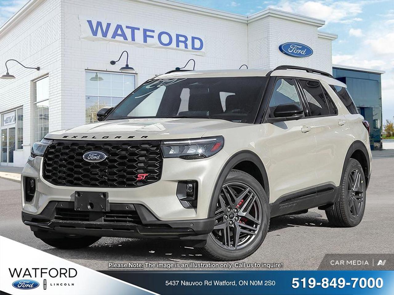 Meet the brand new 2026 Ford Explorer ST, now at Watford Ford in Watford. Finished in clean White and paired with an automatic transmission, this SUV is built for drivers who want a confident look and an easy, smooth drive. Its a fresh arrival, ready for its first owner.

The 2026 Ford Explorer ST brings a sporty edge to a practical SUV shape. With its automatic transmission, daily driving feels simple in town and relaxed on the highway. The White exterior suits every season and keeps a crisp, modern style that looks right at home in any driveway.

FEATURES OF THE Explorer ST  
»» Sport-focused ST design and attitude  
»» Automatic transmission for smooth, easy driving  
»» SUV versatility for daily family needs  
»» White exterior with clean, modern look  

ADVANCED SAFETY FEATURES  
»» Designed for confident, everyday road use  
»» SUV driving position for better visibility  
»» Stable feel for changing road conditions  
»» Built for predictable, controlled handling  

PERFORMANCE AND EFFICIENCY  
»» Automatic transmission for smooth power delivery  
»» Responsive feel for merging and passing  
»» SUV capability for year-round driving  
»» Balanced road manners for daily commutes  

COMFORT AND CONVENIENCE  
»» Spacious SUV layout for daily errands  
»» Easy entry and exit for passengers  
»» Practical cabin for busy family routines  
»» Comfortable driving position for longer trips  

TECHNONOLGY AND CONNECTIVITY  
»» Modern Ford interface focused on usability  
»» Clear driver information while on road  
»» Convenient controls within easy reach  
»» Designed to keep driving tasks simple  

CARGO SPACE  
»» SUV cargo area for everyday gear  
»» Room for groceries, bags, and more  
»» Practical space for weekend plans  
»» Flexible layout for changing needs  

WHAT OTHER OWNERS LIKE  
»» Confident road feel and sporty vibe  
»» SUV practicality for family and gear  
»» Easy automatic driving in traffic  
»» Clean look that stays timeless  

This brand new SUV is offered by Watford Ford in Watford, ready for you to enjoy from day 1. If you want a fresh, sporty Explorer with a clean White finish and the ease of an automatic, the 2026 Ford Explorer ST deserves a closer look.

This 2026 Ford Explorer STs VIN is: 1FMWK8GC7TGA83923.<p> ready for its first owner.

The 2026 Ford Explorer ST brings a sporty edge to a practical SUV shape. With its automatic transmission</p>
<p> daily driving feels simple in town and relaxed on the highway. The White exterior suits every season and keeps a crisp</p>
<p> modern style that looks right at home in any driveway.

FEATURES OF THE Explorer ST  
»» Sport-focused ST design and attitude  
»» Automatic transmission for smooth</p>
<p> everyday road use  
»» SUV driving position for better visibility  
»» Stable feel for changing road conditions  
»» Built for predictable</p>
<p> controlled handling  

PERFORMANCE AND EFFICIENCY  
»» Automatic transmission for smooth power delivery  
»» Responsive feel for merging and passing  
»» SUV capability for year-round driving  
»» Balanced road manners for daily commutes  

COMFORT AND CONVENIENCE  
»» Spacious SUV layout for daily errands  
»» Easy entry and exit for passengers  
»» Practical cabin for busy family routines  
»» Comfortable driving position for longer trips  

TECHNONOLGY AND CONNECTIVITY  
»» Modern Ford interface focused on usability  
»» Clear driver information while on road  
»» Convenient controls within easy reach  
»» Designed to keep driving tasks simple  

CARGO SPACE  
»» SUV cargo area for everyday gear  
»» Room for groceries</p>
<p> and more  
»» Practical space for weekend plans  
»» Flexible layout for changing needs  

WHAT OTHER OWNERS LIKE  
»» Confident road feel and sporty vibe  
»» SUV practicality for family and gear  
»» Easy automatic driving in traffic  
»» Clean look that stays timeless  

This brand new SUV is offered by Watford Ford in Watford</p>
<p> the 2026 Ford Explorer ST deserves a closer look.

This 2026 Ford Explorer STs VIN is: 1FMWK8GC7TGA83923.</p>