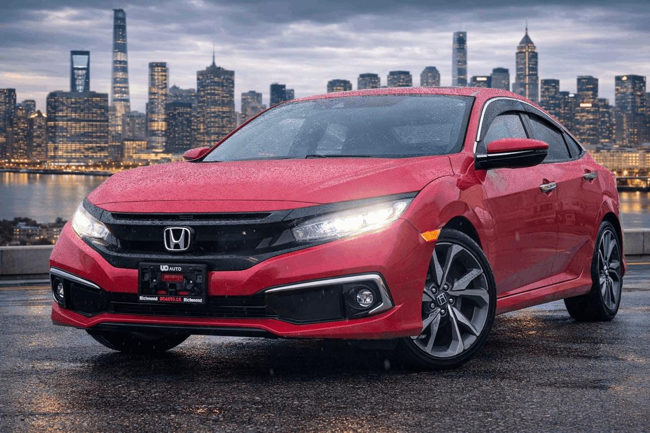 <p><p>2019<span id=jodit-selection_marker_1770513495409_8724590804822824 data-jodit-selection_marker=start style=line-height: 0; display: none;></span> HONDA CIVIC&nbsp; TOURING</p><p>TURE PRICE, NO HIDDEN FEE, FREE CARFAX, FULL INSPECTION REPORT</p><p>CLEAN TITLE, BC LOCAL</p><p><br></p><p>Highlight Features</p><p>- Backup Camera</p><p>- Heated Seats</p><p>- Lane Keeping Assist</p><p>- Lane Departure Warning</p><p>- Pre-Collision System</p><p>- Climate Control</p><p>- Power Sunroof</p><p>- Navigation System</p><p>- Rear Heated Seats</p><p>- Bluetooth Technology</p><p>- FM/AM Radio</p><p>- Adaptive Cruise Control</p><p>- Voice Control</p><p>- Variable Driving Mode</p><p>- AND MUCH MORE</p><p><br></p><p>Although every attempt is made to ensure the accuracy of the data above, due to the possibility of human error, we cannot guarantee the accuracy of the displayed information, the availability of this vehicle, or the accuracy of its photo or stock photo. Such information may not reflect exact vehicle color, trim, options, price or other specifications.<br></p><p><br></p><br><p><br></p><p><strong><strong><strong><strong><strong><strong><span>*** FULL CARFAX REPORT AND INSPECTION PAPER AVAILABLE!!***</span></strong></strong></strong></strong></strong></strong></p><p><strong><strong><strong><span>*** BEST VALUE FOR YOUR TRADE-IN OR SELL US YOUR CARS!!***</span></strong></strong></strong></p><p><strong><strong><strong><span>*** COMPETITIVE RATE FOR FINANCING!!***</span></strong></strong></strong></p><p><strong><strong><strong><span><br></span></strong></strong></strong></p><p><strong><strong><strong><strong>DL#40299 UC Auto</strong></strong></strong></strong><br></p><p><strong><strong><strong><span>3891 No 3 Rd, Richmond, BC V6X 2B8</span></strong></strong></strong></p><p><span>*All price excludes $495 Doc Fee& $395Vehicle Preparation Fee and applicable taxes.*</span></p><p><br></p><p><strong><span>*Finance and Lease option available on vehicle year 2014<span>&nbsp;</span>or newer*</span></strong></p><p><br></p><br></p>