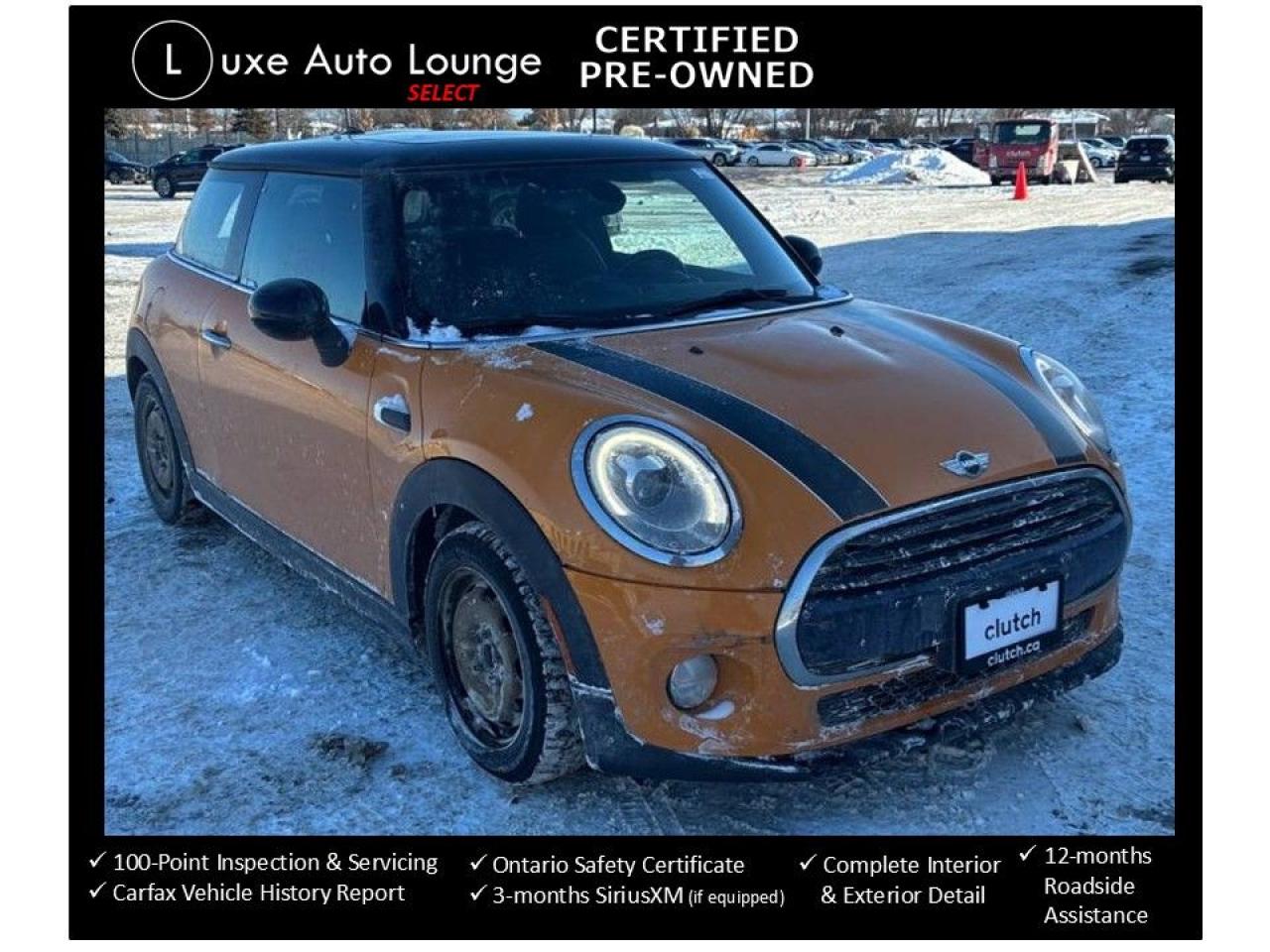 2017 MINI Cooper AUTO, LEATHER, SUNROOF, HARMAN KARDON STEREO!