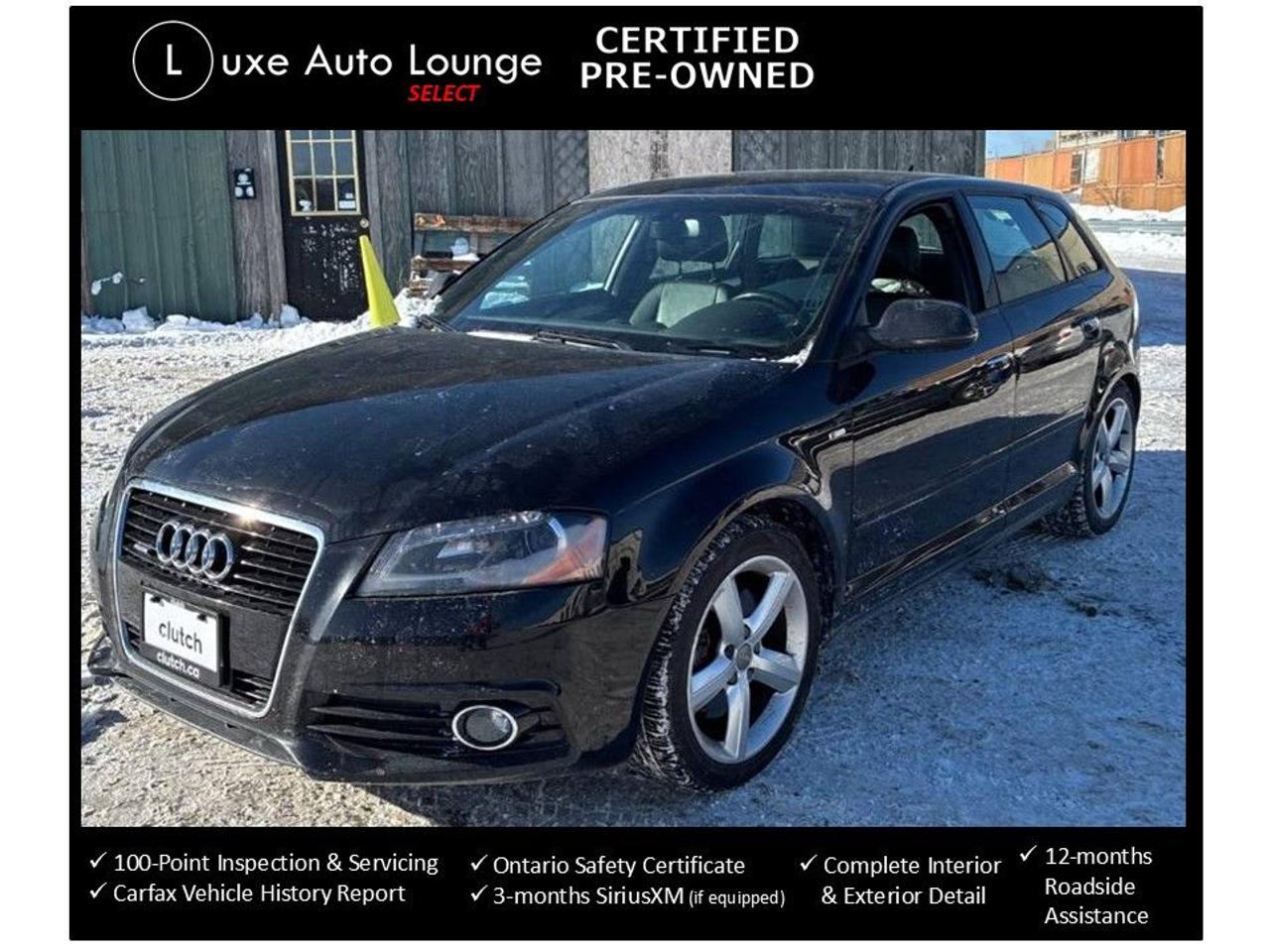 2013 Audi A3 Progressiv AWD 1-OWNER, DEALER-SERVICED, LEATHER!