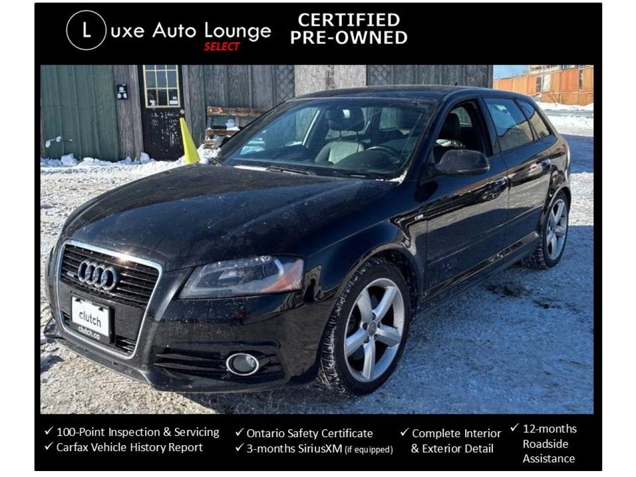 2013 Audi A3 Progressiv AWD 1-OWNER, DEALER-SERVICED, LEATHER!