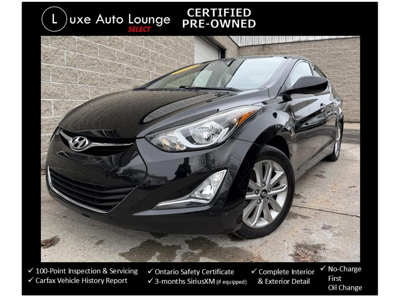 2015 Hyundai Elantra Sport Appearance pkg, AUTO, SUNROOF, HEATED SEATS!
