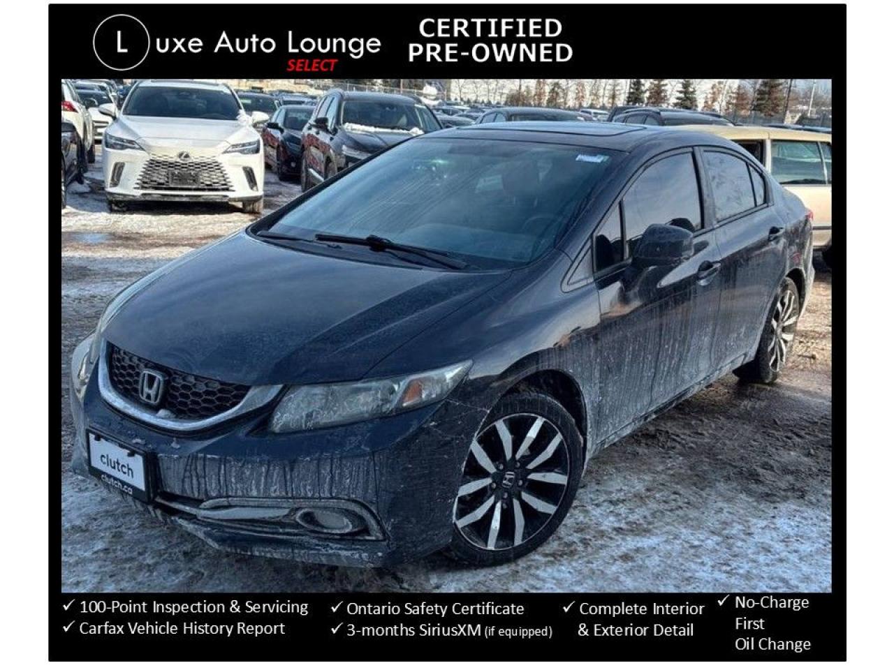 2013 Honda Civic Touring AUTO, LEATHER, SUNROOF, NAV, HEATED SEATS!