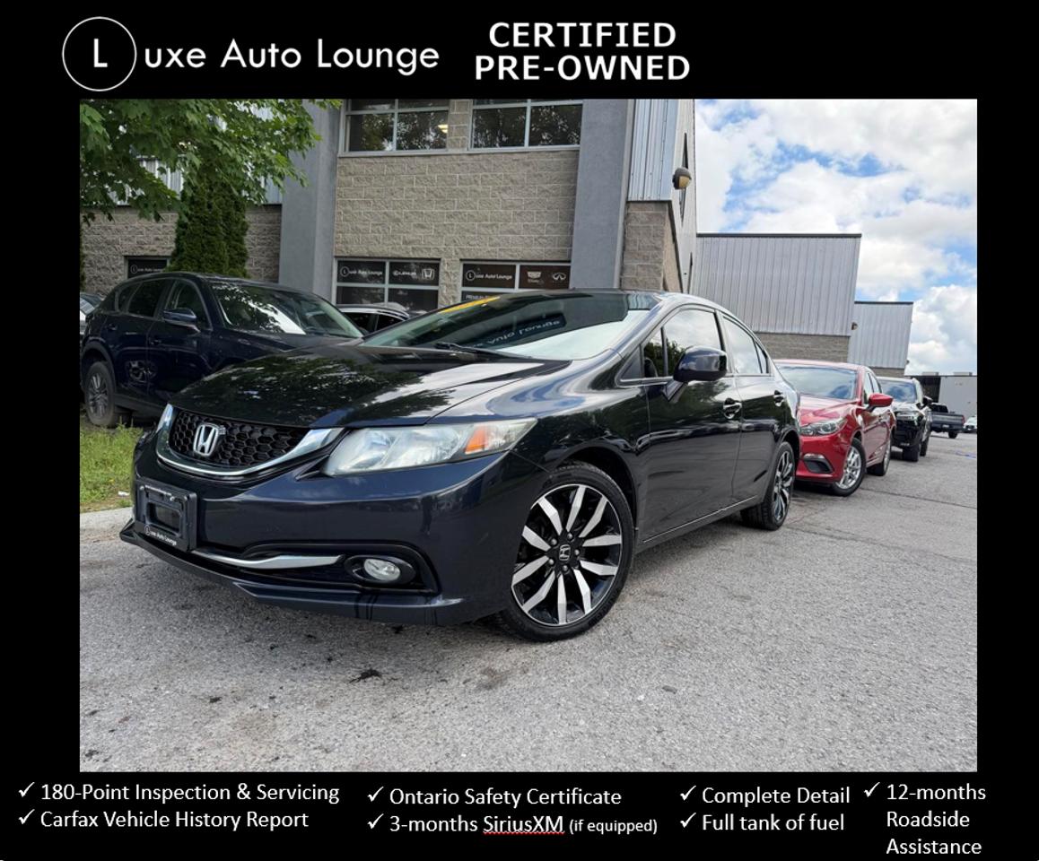 2013 Honda Civic Touring AUTO, LEATHER, SUNROOF, NAV, HEATED SEATS!