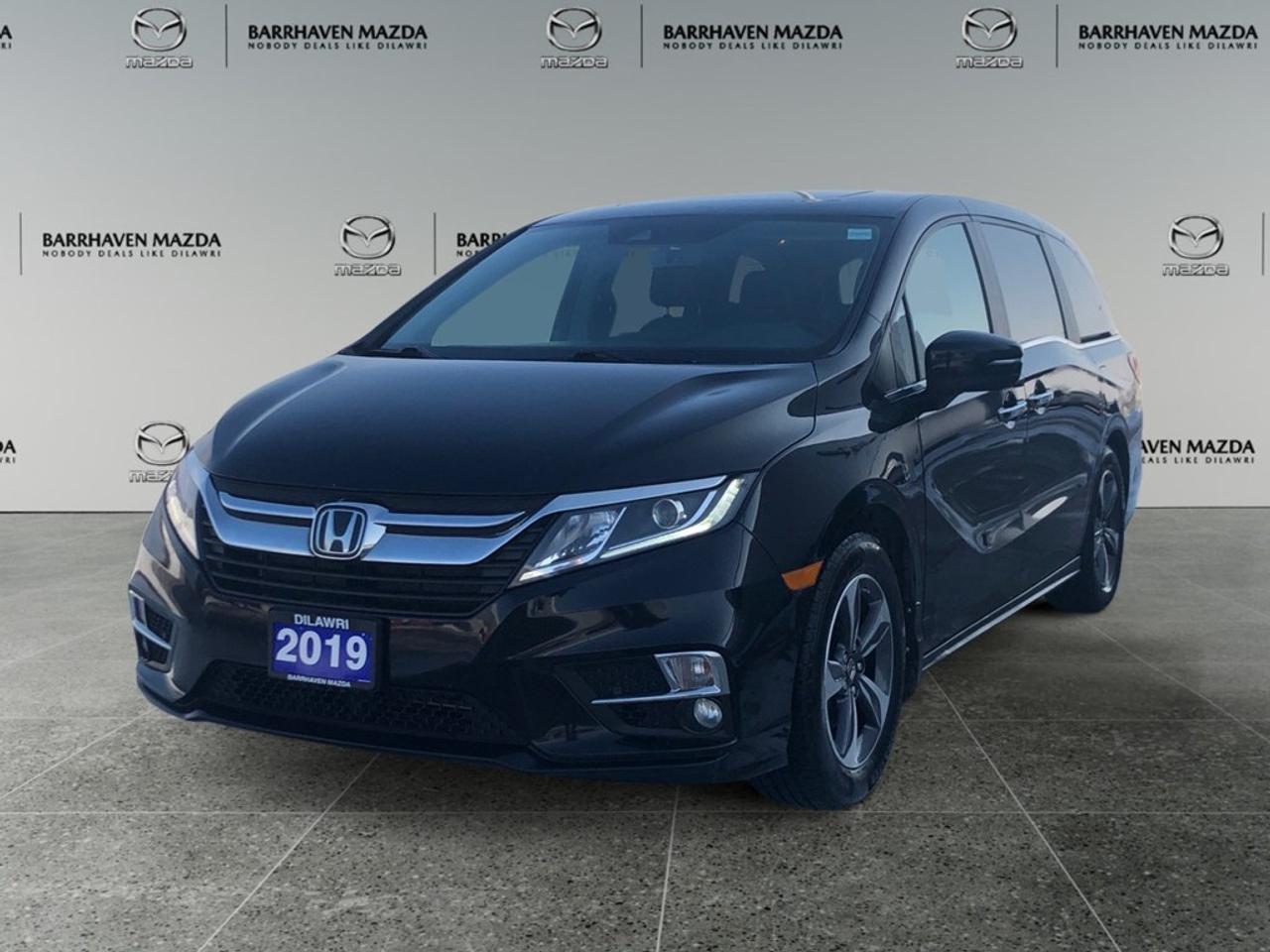 The 2019 Honda Odyssey EX-L Navi Auto arrives in a striking black finish, perfectly paired with a front-wheel drive system that ensures smooth handling. This elegant van captures attention with its well-crafted design and practical architecture, making it the ideal choice for families on the go. Step inside to discover a spacious interior where premium leather seats await. The thoughtful layout includes features like heated seats and power adjustable seats, ensuring everyone travels in comfort. With the addition of a sunroof, experience a brighter cabin that adds to the airy feel. Technologically advanced, this model comes equipped with smart device integration and Bluetooth connection, allowing you to stay connected effortlessly. Navigate with confidence using the built-in navigation system, while the suite of safety featuresincluding lane assist, brake assist, and a backup camerakeeps your journeys safe. Parking is a breeze with parking sensors, and remote start adds convenience to your daily routine. Perfect for families seeking a reliable and comfortable vehicle, the 2019 Honda Odyssey EX-L Navi Auto promises a fusion of innovation and practicality. Contact us today to explore all its features and take your driving experience to the next level.