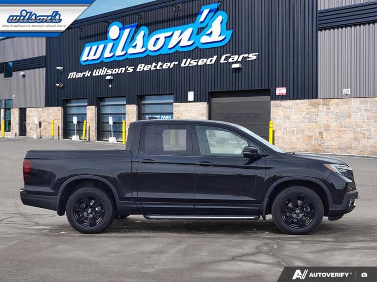 2020 Honda Ridgeline Black Edition 4WD | Sunroof | Leather | Nav | Heated/Cooled Seats | Apple Carplay | and More ! Photo