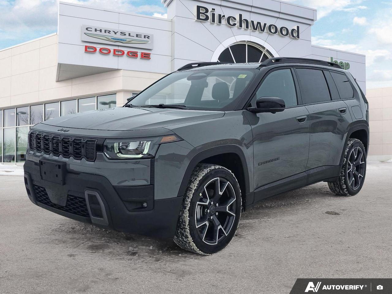 Electronic Stability Control
Hill Start Assist
Rough road cruise control
Trailer Sway Control
Advanced multistage front air bags
Supplemental drivers knee blocker air bag
Supplemental front seatmounted side air bags
Supplemental side curtain air bags
Supplemental rear seat side air bags
Tire pressure monitoring display
AllSpeed Traction Control
Electronic Roll Mitigation
4wheel antilock disc brakes
Jeep Active Drive I
SelecTerrain Traction Management System
Experience the future of SUVs with the 2026 Jeep Cherokee Overland Hybrid. This cutting-edge vehicle combines rugged capability with eco-friendly technology, offering an unparalleled driving experience.

- 1.6L 4-cylinder hybrid engine for power and efficiency
- Advanced Pro Tech Group for state-of-the-art safety features
- Luxurious Capri leatherette perforated seats with heating
- 12.3 Uconnect 5 Nav display with wireless connectivity
- Panoramic sunroof for an open-air adventure
- 20 machined face & painted aluminum wheels
- Adaptive cruise control with stop & go functionality

Ready to embrace the future of driving? This Cherokee Overland is in transit and arriving soon. Take advantage of our special offer: pay nothing for 90 days and 0% financing available. Reserve yours today or contact Birchwood Chrysler Dodge Jeep Ram for more information. Book a test drive appointment and be among the first to experience this revolutionary SUV.
Birchwood Chrysler Dodge is your choice for New Chrysler, Dodge, Jeep, RAM vehicles in Winnipeg. 
 
With us, Experience is Everything. Complete as much or as little of your purchase online as you like. All pricing you see is what you pay. No hidden fees. All new vehicle special offers and discounts are already calculated in the pricing. On our website you can choose payment options and terms knowing these are transparent and accurate.

Start your purchase online to build your exact pricing to your specifics like how much money down, vehicle trade and any accessories or added optional protection that suits your needs.

Any questions let us know by calling (204) 774-4444, wed love to send you a video to clarify any questions about a vehicle!

Visit us in store at 90-3965 Portage Ave in the Birchwood Autopark.

Dealer permit #5686
Dealer permit #5686