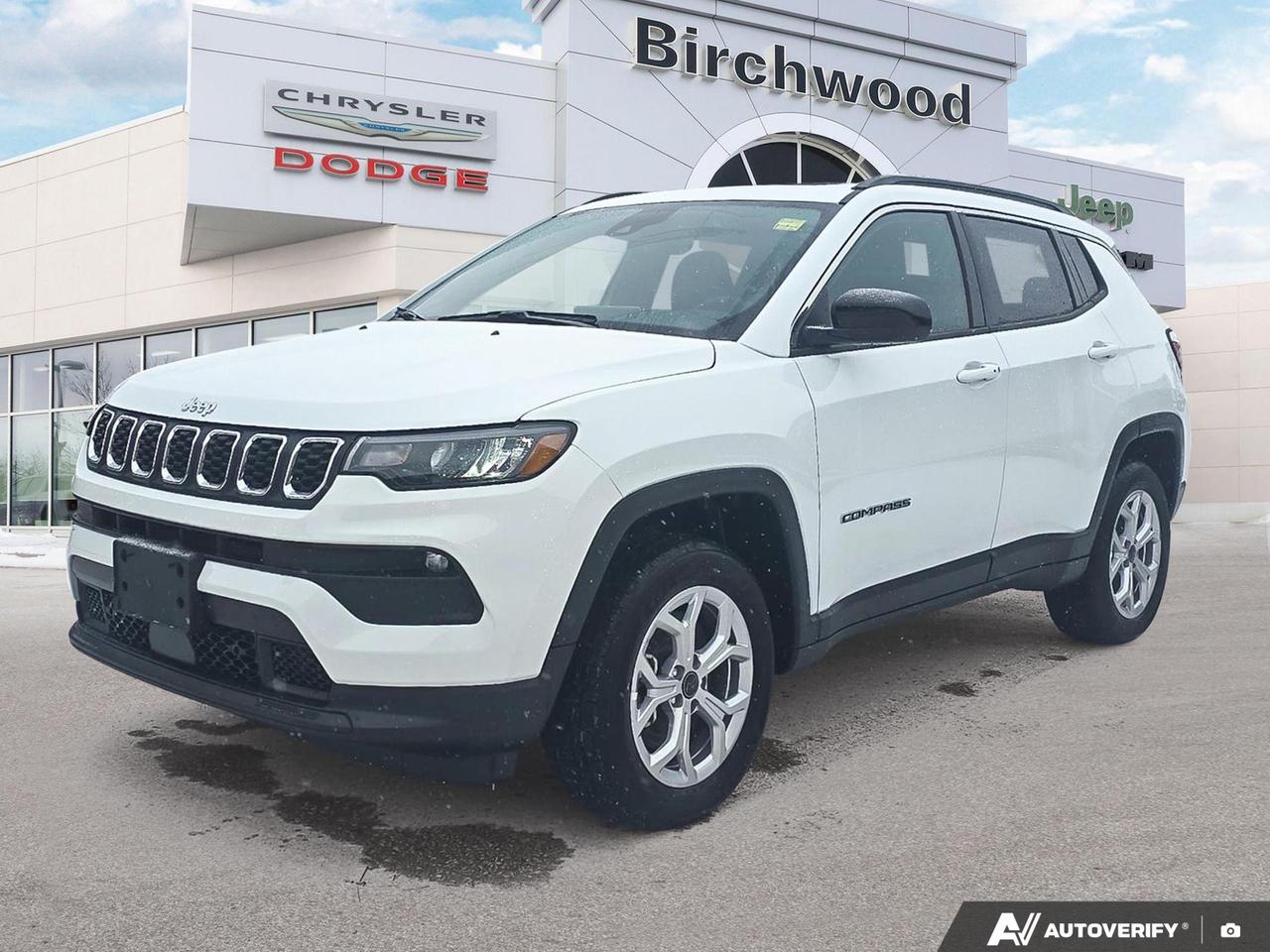 SelecTerrain Traction Management System
Jeep Clean Air System
Forward Collision Warning with Active Braking
Pedestrian/Cyclist emergency braking
Active Lane Management System
BlindSpot Monitoring and Rear CrossPath Detection
Drowsy driver detection
Rear seat reminder alert
Electronic Stability Control
Rain Brake Support
Hill Start Assist
AllSpeed Traction Control
ParkView Rear BackUp Camera
Experience the future of compact SUVs with the 2026 Jeep Compass North. This cutting-edge vehicle combines style, comfort, and advanced technology to deliver an unparalleled driving experience.

- 2.0L 4-cylinder turbocharged engine with 4WD capability
- Uconnect 5 system with 8.4 display for seamless connectivity
- Premium cloth/vinyl bucket seats with heated front seats
- Advanced safety features including Blind Spot Detection and Lane Keeping Assist
- Mobile hotspot internet access for on-the-go connectivity
- Selec-Terrain system for optimal traction in various conditions
- Proximity key with push-button start for convenience

Ready to embrace the future of driving? Reserve your 2026 Jeep Compass North today or contact Birchwood Chrysler Dodge Jeep Ram for more information. Schedule a test drive and experience innovation firsthand!
Birchwood Chrysler Dodge is your choice for New Chrysler, Dodge, Jeep, RAM vehicles in Winnipeg. 
 
With us, Experience is Everything. Complete as much or as little of your purchase online as you like. All pricing you see is what you pay. No hidden fees. All new vehicle special offers and discounts are already calculated in the pricing. On our website you can choose payment options and terms knowing these are transparent and accurate.

Start your purchase online to build your exact pricing to your specifics like how much money down, vehicle trade and any accessories or added optional protection that suits your needs.

Any questions let us know by calling (204) 774-4444, wed love to send you a video to clarify any questions about a vehicle!

Visit us in store at 90-3965 Portage Ave in the Birchwood Autopark.

Dealer permit #5686
Dealer permit #5686