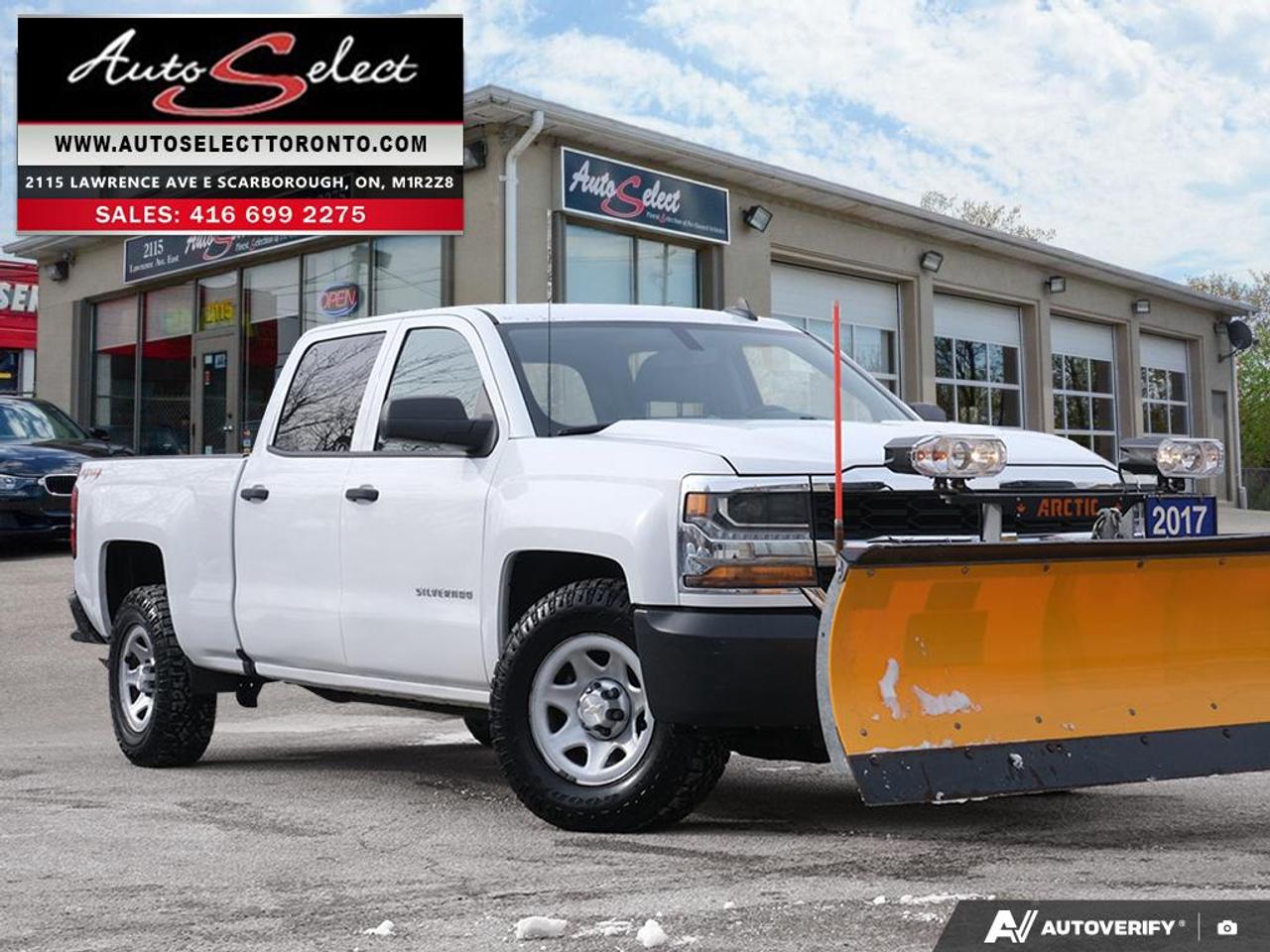 2017 Chevrolet Silverado 1500 WT 4x4 - Arctic Plow - 5.3L V8 - Clean Carfax Photo0