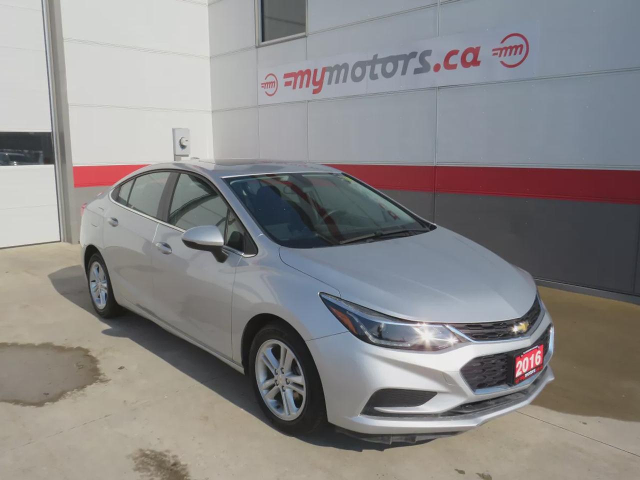 2016 Chevrolet Cruze LT  | Safety Certified | Clean Title | No Accidents | Alloy Rims | Remote Start | Power Seats | Digital Touchscreen | Reverse Camera | Heated Seats | Sunroof | Bose Sound System | Push Button Start | Cruise Control | Bluetooth Photo0
