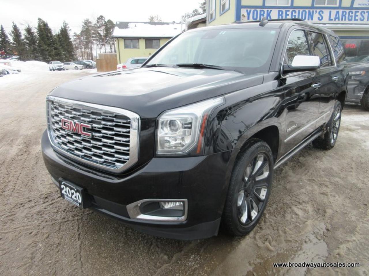 2020 GMC Yukon LOADED DENALI-PACKAGE 7 PASSENGER 6.2L - V8.. 4X4.. CAPTAINS.. 3RD ROW.. NAVIGATION.. SUNROOF.. LEATHER.. HEATED SEATS & WHEEL.. POWER PEDALS..