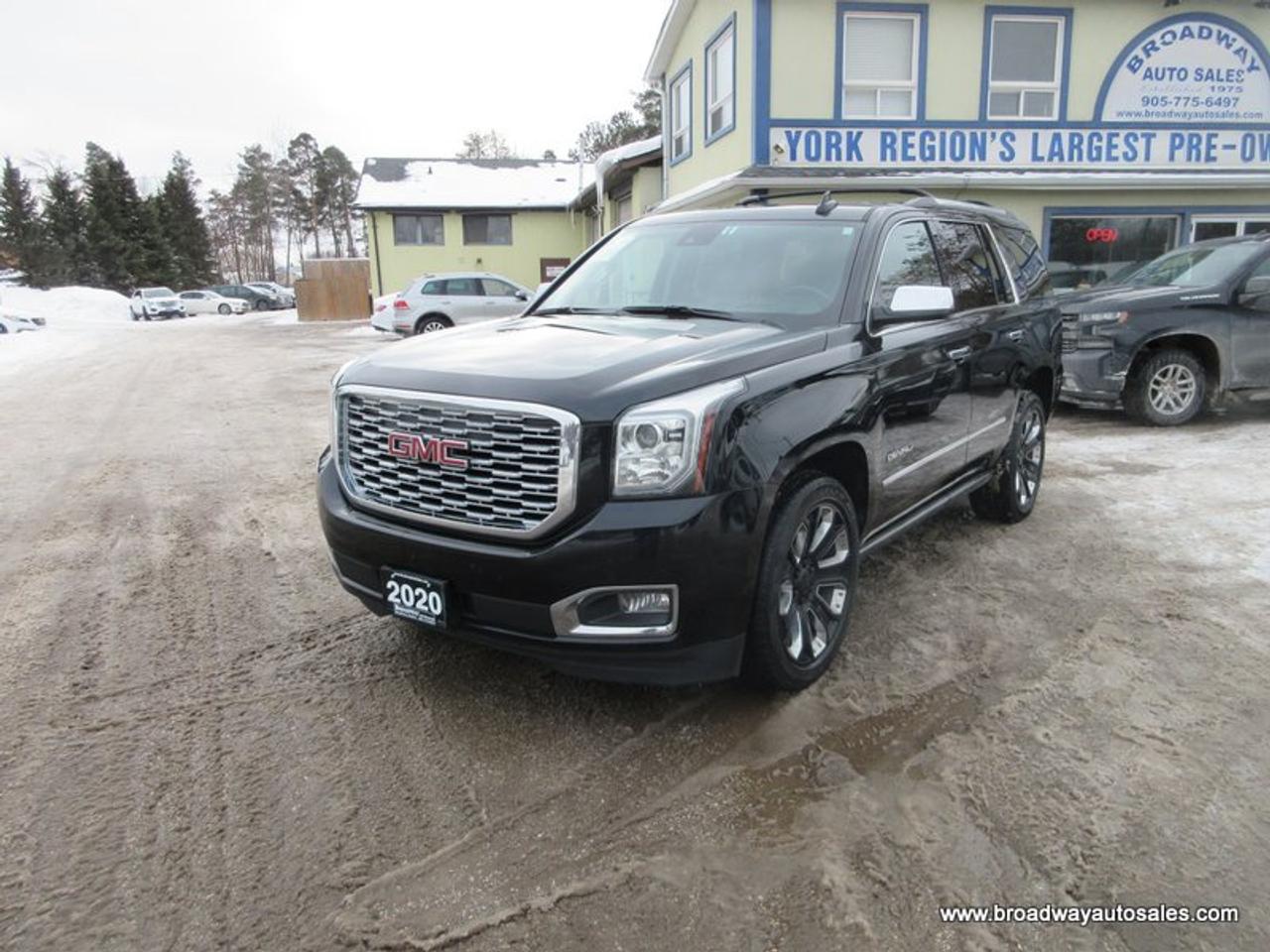 2020 GMC Yukon LOADED DENALI-PACKAGE 7 PASSENGER 6.2L - V8.. 4X4.. CAPTAINS.. 3RD ROW.. NAVIGATION.. SUNROOF.. LEATHER.. HEATED SEATS & WHEEL.. POWER PEDALS.. Photo