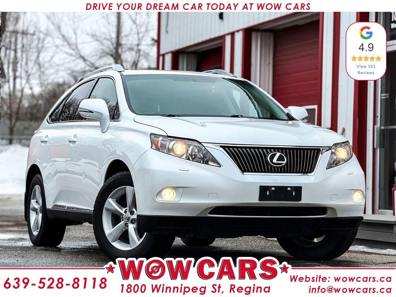 2010 Lexus RX350 AWDOdometer: 177,067km <br/> Price: $17,990+taxes <br/> <br/> <br/> WOW Factors:--Certified and mechanical inspection <br/> -Dealer Serviced <br/> <br/> <br/> Highlight features:--Sunroof <br/> -All-Wheel Drive <br/> -Alloy Wheels <br/> -Leather Power Memory Seats <br/> -Heated & Cooled Front Seats <br/> -Push Button Start <br/> -Power Liftgate <br/> -Eco Mode, Sport Mode, Sport + <br/> -Cruise Control and much more. <br/> <br/> <br/> Driven by Trust, Powered by Family  Your Destination for Quality Pre-Owned Vehicles <br/> At our family-owned dealership, customer satisfaction isnt just a goal  its our promise. We specialize in pre-owned Cars, SUVs, Vans, and Trucks, offering standout value with the WOW factors that set us apart. From exceptional Google reviews to unmatched after-sales service, we go above and beyond to make your experience seamless, transparent, and friendly. <br/> <br/> <br/> Visit WOW CARS Today at 1800 Winnipeg Street Regina, SK S4P1G2, or give us a call at (639) 528-8II8. <br/>