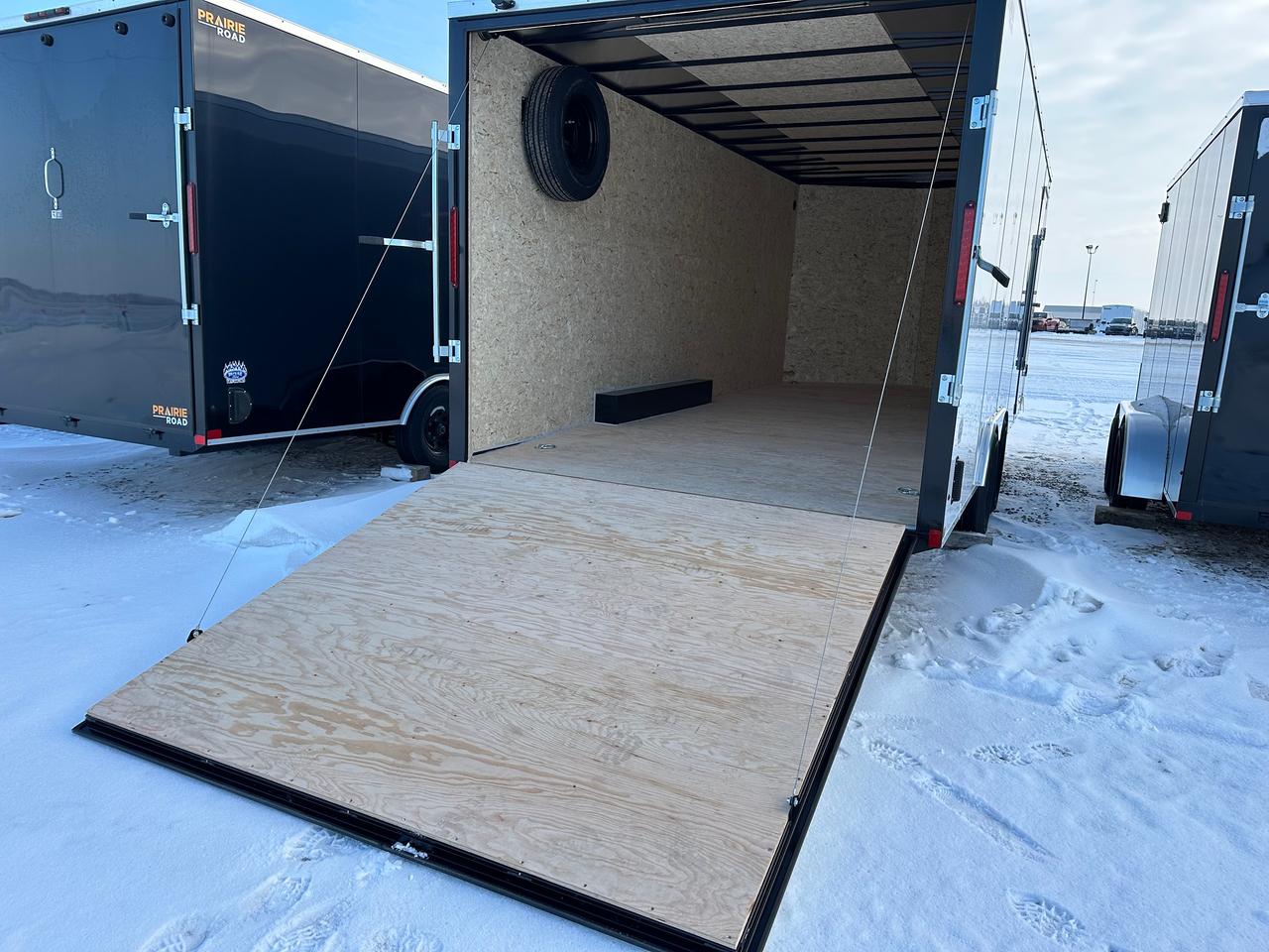 2026 Prairie Road Enclosed Cargo 8.5' x 20' Prairie Road Ramp Door Photo5