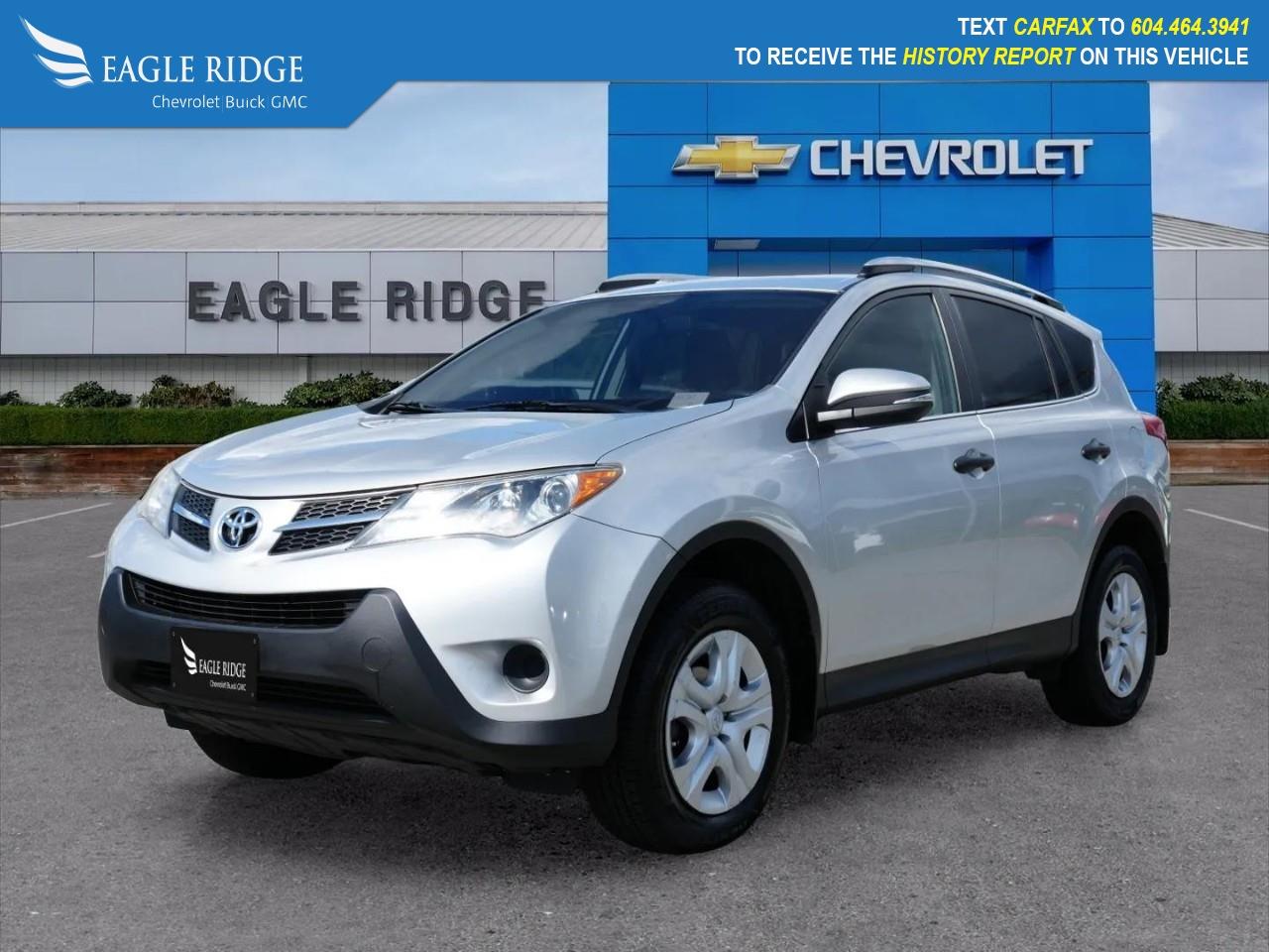 <p>The 2013 Toyota RAV4 XLE is a practical and fuel-efficient compact SUV powered by a 2.5L four-cylinder engine paired with a 6-speed automatic transmission. It offers comfortable seating for five, a spacious cargo area, and everyday convenience features like power accessories, Bluetooth connectivity making it a dependable choice for daily driving and family use.</p> <p>Eagle Ridge GM in Coquitlam is your Locally Owned & Operated Chevrolet, Buick, GMC Dealer, and a Certified Service and Parts Center equipped with an Auto Glass & Premium Detail. Established over 30 years ago, we are proud to be Serving Clients all over Tri Cities, Lower Mainland, Fraser Valley, and the rest of British Columbia. Find your next New or Used Vehicle at 2595 Barnet Hwy in Coquitlam. Price Subject to $595 Documentation Fee. Financing Available for all types of Credit.</p>

Eagle Ridge GM in Coquitlam is your Locally Owned & Operated Chevrolet, Buick, GMC Dealer, and a Certified Service and Parts Center equipped with an Auto Glass & Premium Detail. Established over 30 years ago, we are proud to be Serving Clients all over Tri Cities, Lower Mainland, Fraser Valley, and the rest of British Columbia. Find your next New or Used Vehicle at 2595 Barnet Hwy in Coquitlam. Price Subject to $595 Documentation Fee. Financing Available for all types of Credit.