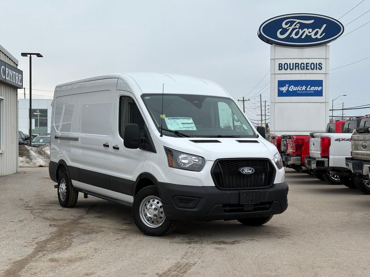 <p>The 2026 Ford Transit Cargo Van T-250 is the ideal commercial vehicle to enhance your business fleet. In a pristine white finish, complemented by its AWD drivetrain, this van ensures stability and handling suitable for any road condition in Canada.</p><p>The exterior boasts the classic and robust design of the Transit line, while inside, the gray interior offers a practical and comfortable workspace for drivers and passengers alike. Key features that add to its utility include air conditioning to keep you cool, and power windows for ease of use.</p><p>Stay connected and secure with the integrated Bluetooth connection and a navigation system to ensure you find the best route to your destination. The Transit Cargo Van ensures safety with advanced driver assistance features such as lane assist, brake assist, and parking sensors to help navigate tight spots. Additionally, the backup camera provides an extra layer of confidence when reversing.</p><p>Perfect for business professionals seeking a reliable and durable vehicle to support day-to-day operations, this van offers both practicality and modern technology. Whether you're transporting goods or equipment, the Transit Cargo Van is your partner on the road. Contact our dealership today for more information and to arrange a test drive.</p>