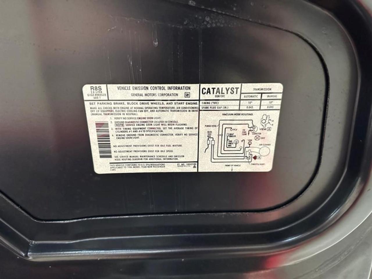 1986 Pontiac Fiero SE Photo