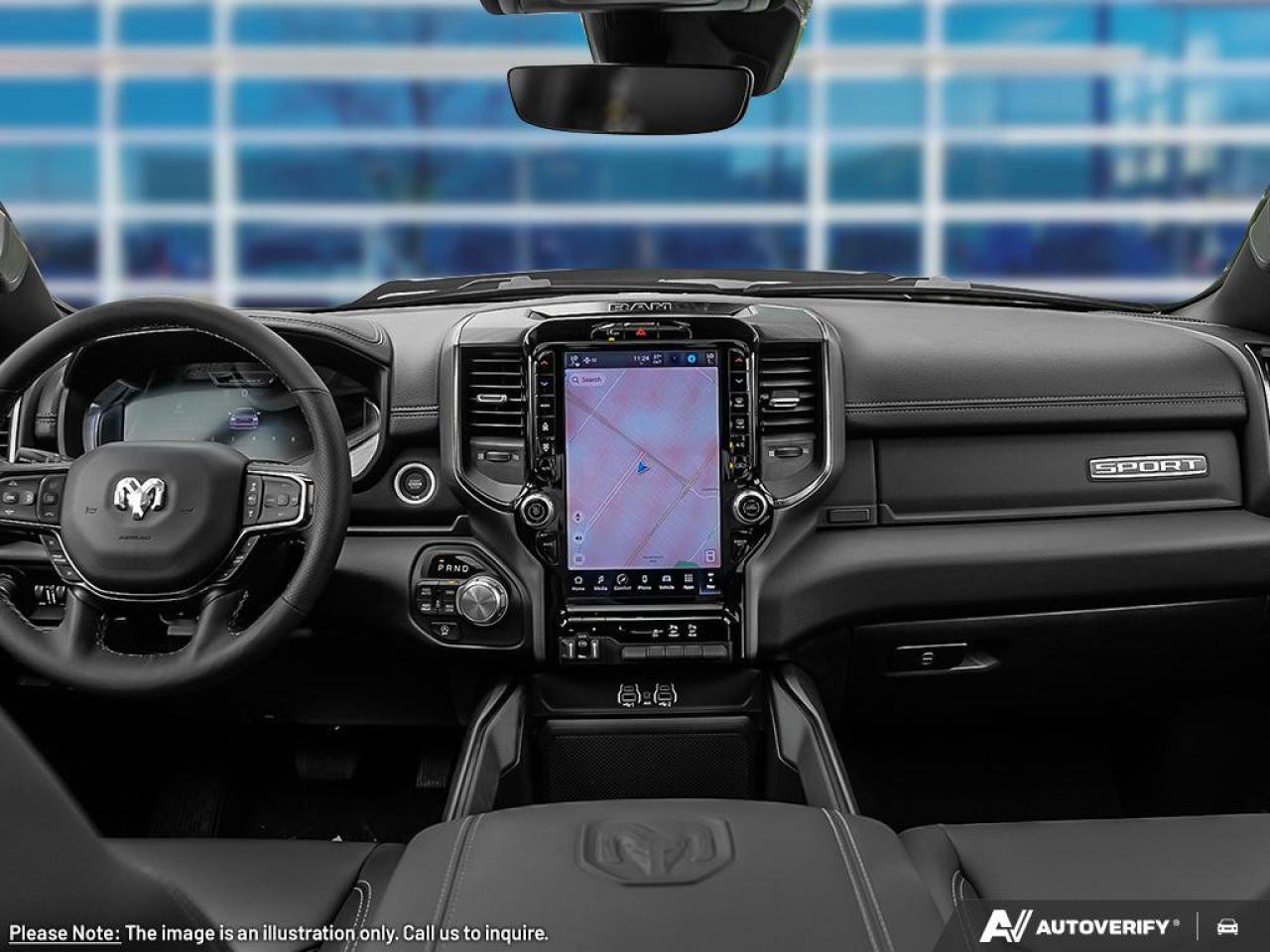 2025 RAM 1500 Sport | Navigation | Leather | Pano Sunroof | Apple Carplay | Android Auto | Photo