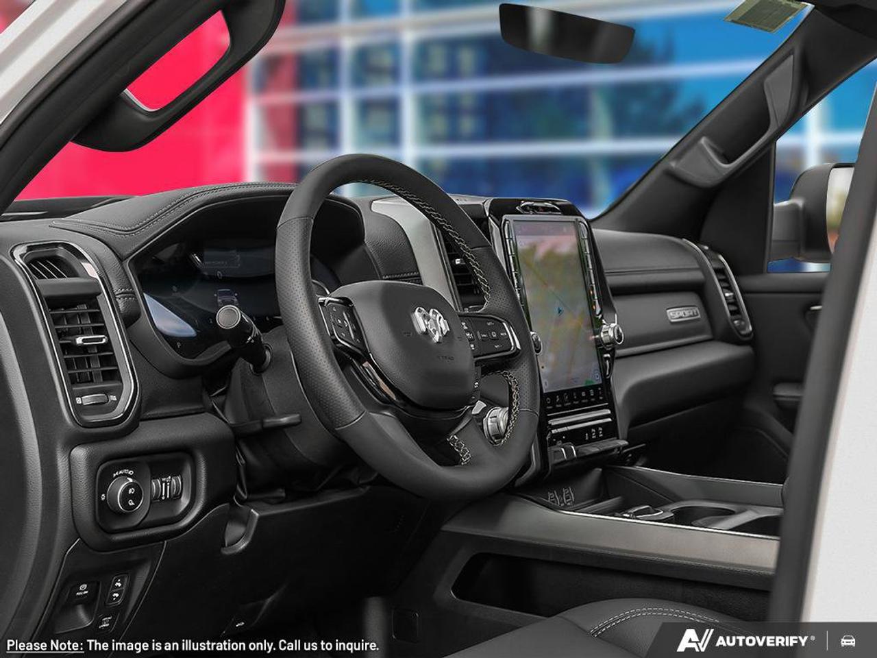 2025 RAM 1500 Sport | Navigation | Leather | Pano Sunroof | Apple Carplay | Android Auto | Photo