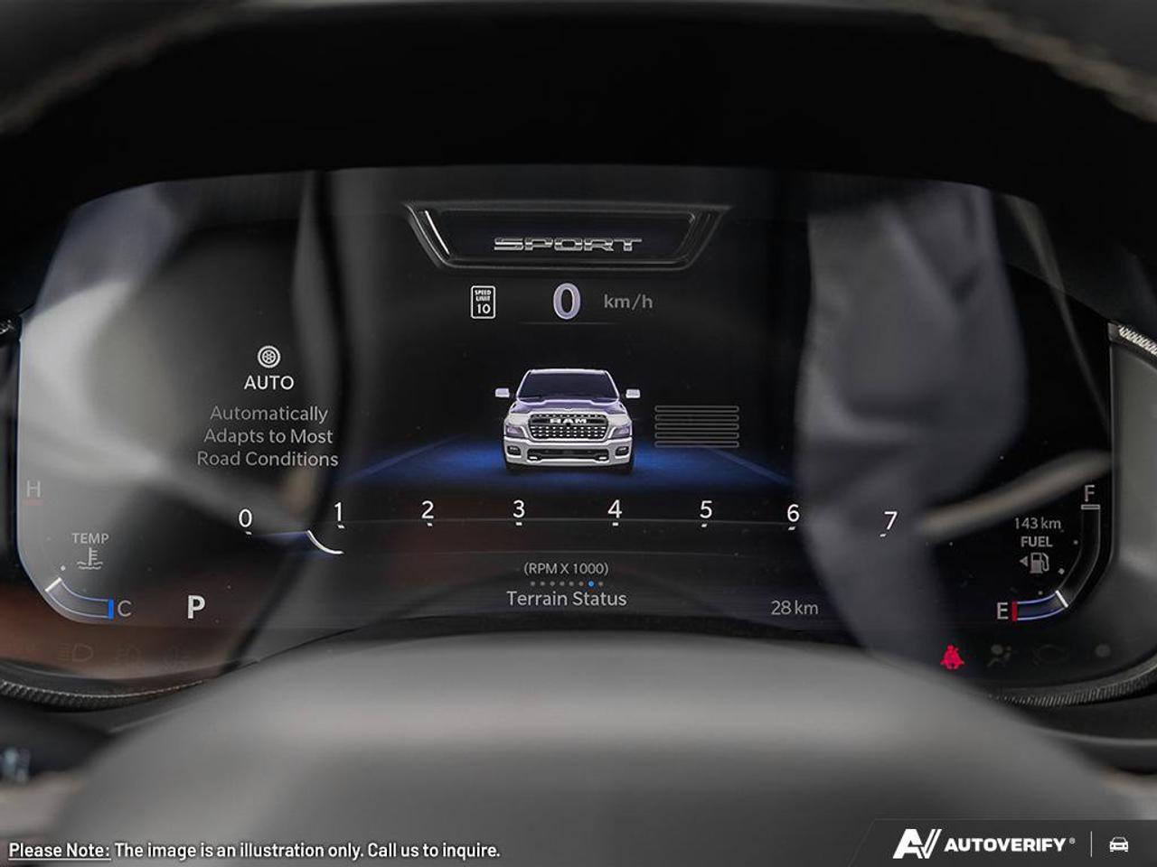 2025 RAM 1500 Sport | Navigation | Leather | Pano Sunroof | Apple Carplay | Android Auto | Photo