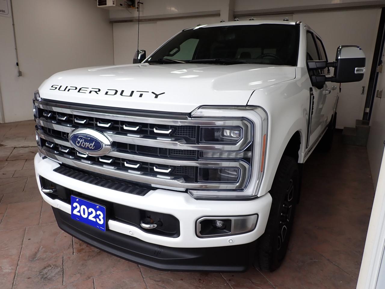 2023 Ford SUPER DUTY F-350 SRW PLATINUM CREW *DIESEL* LEATHER NAVI Photo