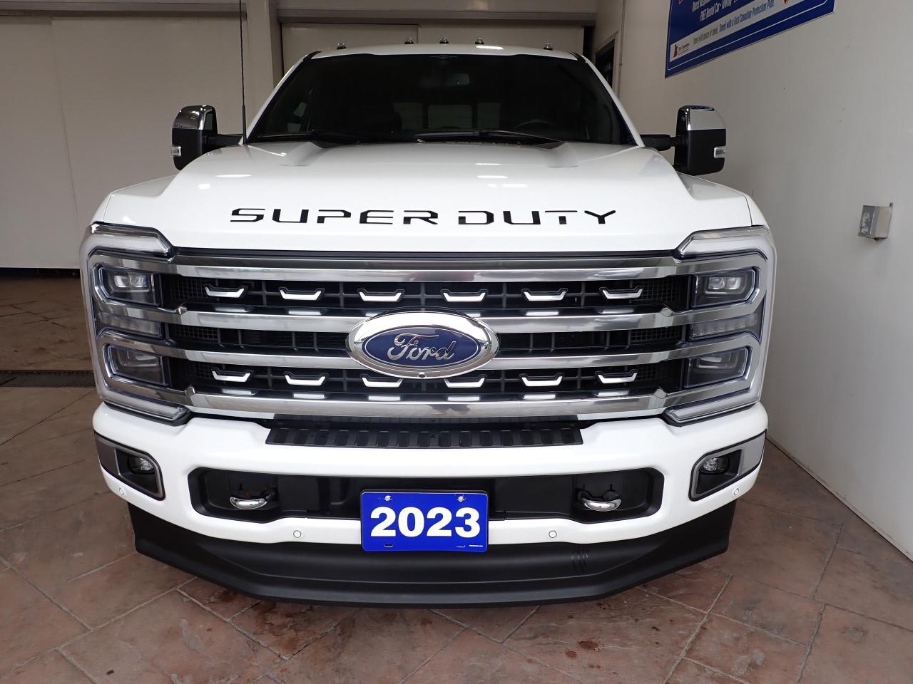2023 Ford SUPER DUTY F-350 SRW PLATINUM CREW *DIESEL* LEATHER NAVI Photo