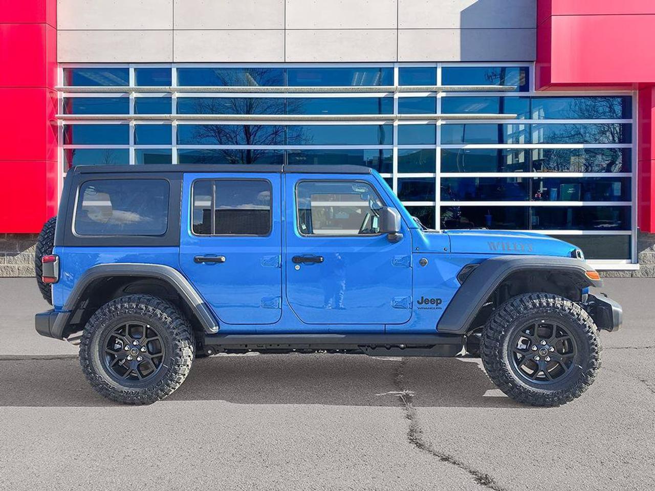2026 Jeep Wrangler Willys| 4DR| Dual Tops| Heated Seats| Rugged AT Tires| Bindspot| Alpine Stereo Photo