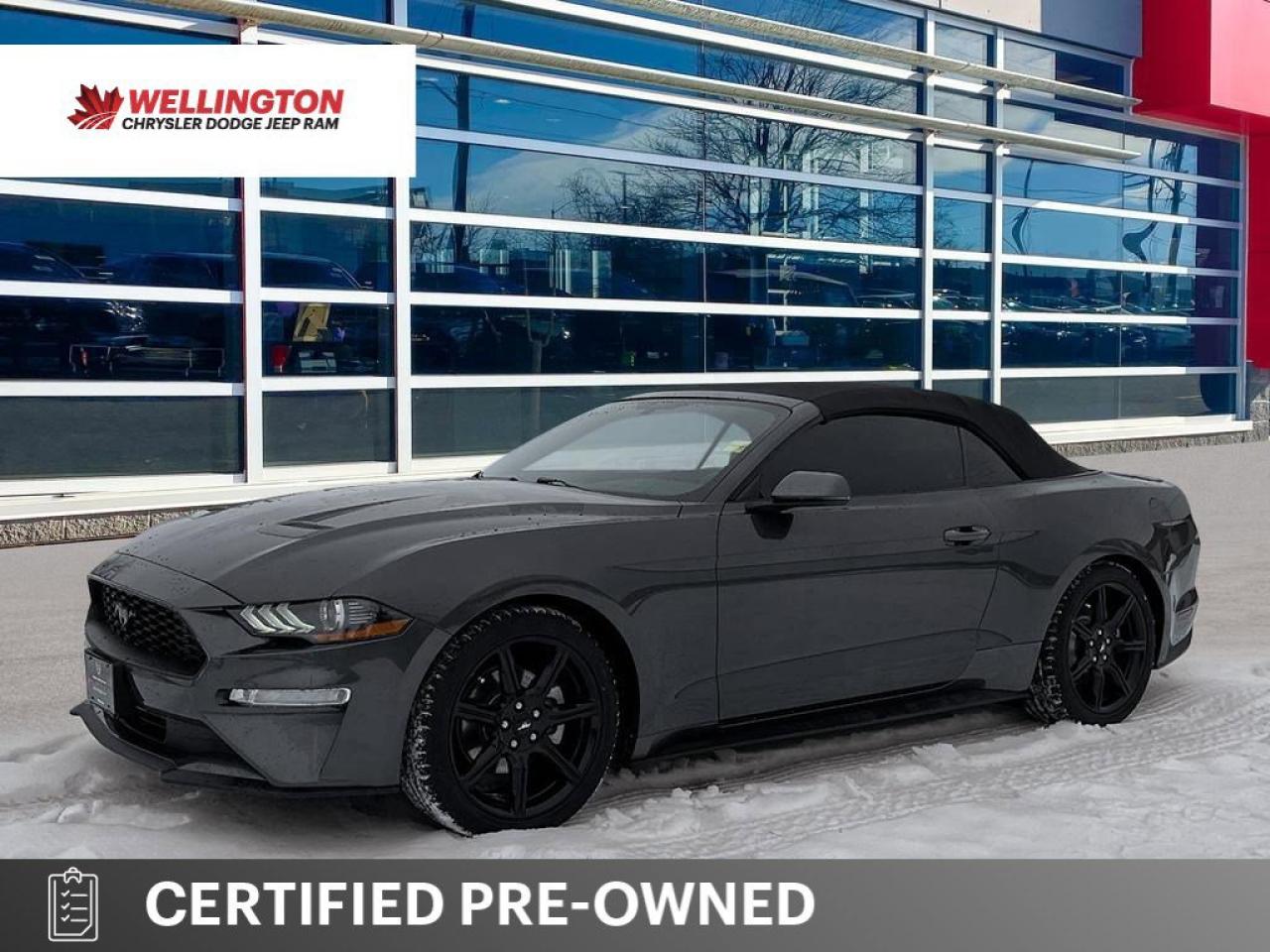 2018 Ford Mustang EcoBoost Premium Convertible | Leather | Cooled + Heated Seats | Nav | New Tires Photo0