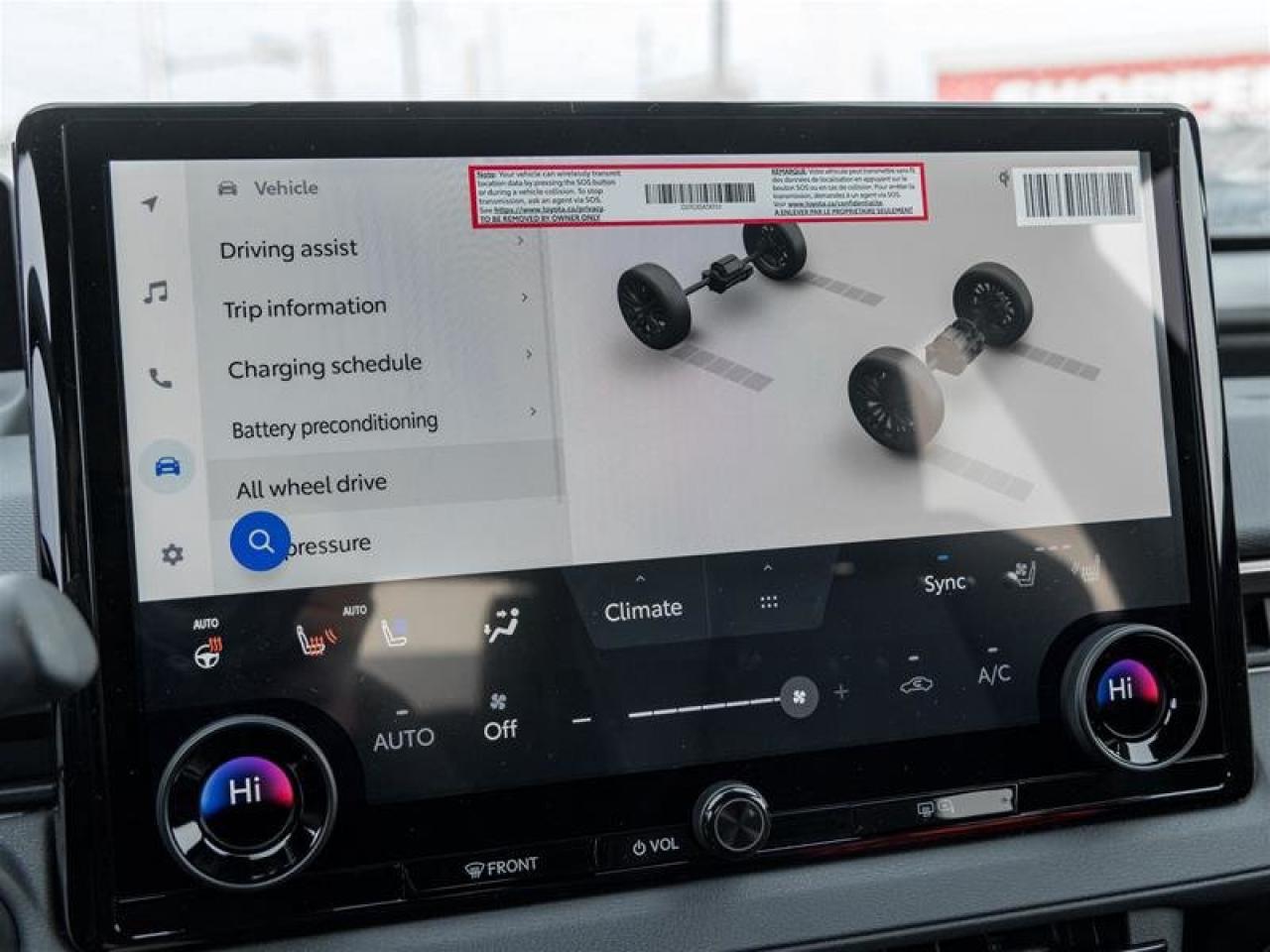 2026 Toyota bZ Limited AWD Pillarless Panoramic Glass Roof| JBL® Premium Audio System| Surround-View Camera| Navi| Limited Photo