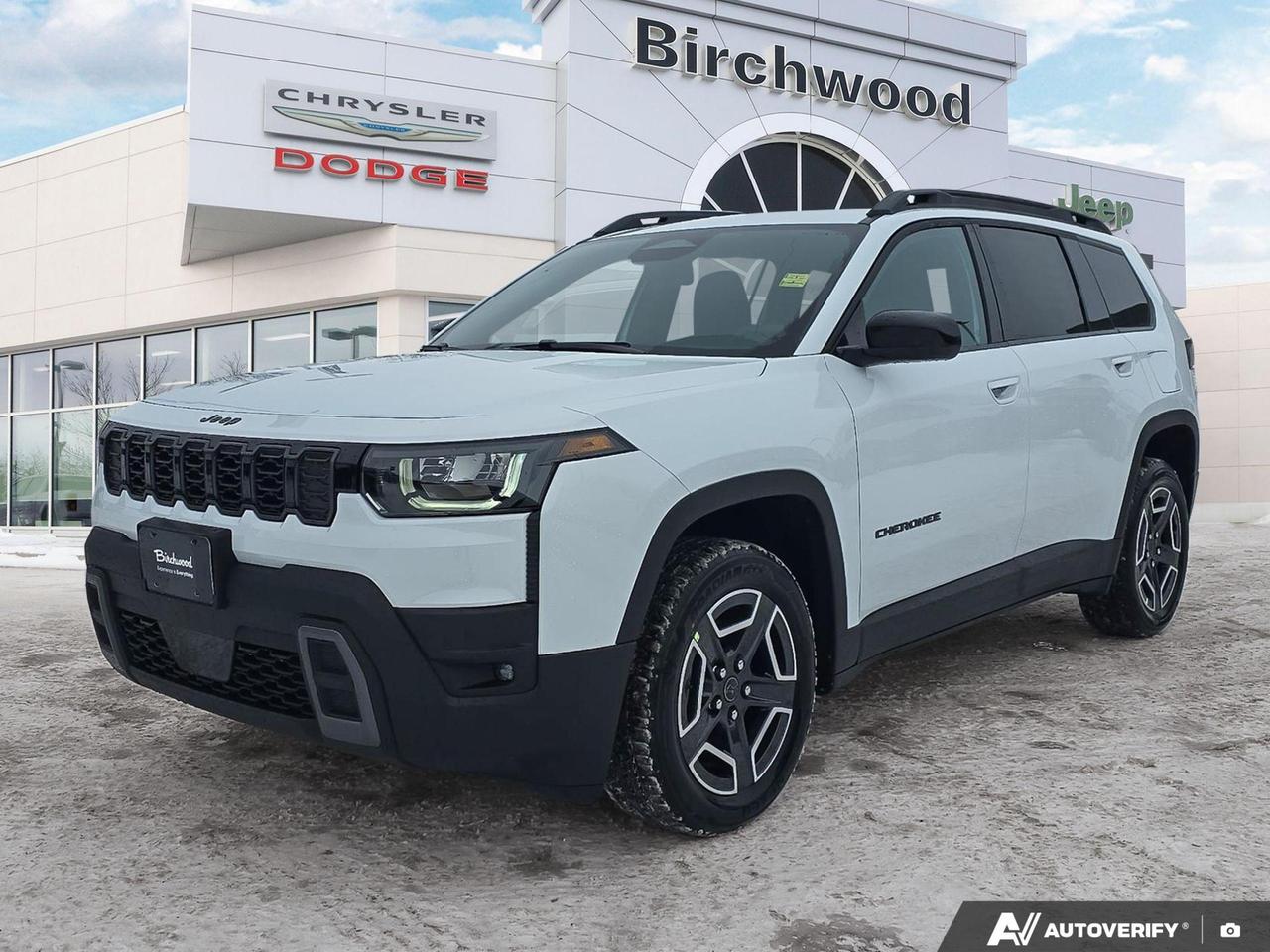 Electronic Stability Control
Hill Start Assist
Rough road cruise control
Trailer Sway Control
Advanced multistage front air bags
Supplemental drivers knee blocker air bag
Supplemental front seatmounted side air bags
Supplemental side curtain air bags
Supplemental rear seat side air bags
Tire pressure monitoring display
AllSpeed Traction Control
Electronic Roll Mitigation
4wheel antilock disc brakes
Jeep Active Drive I
SelecTerrain Traction Management System
Experience the future of SUVs with the all-new 2026 Jeep Cherokee Laredo! This cutting-edge hybrid combines power, efficiency, and advanced technology for the modern adventurer.

Key Features:
- Hybrid powertrain with 1.6L 4-cylinder engine for optimal fuel economy
- 4WD capability with Selec-Terrain for all-weather performance
- 12.3 Uconnect 5 display with wireless smartphone integration
- Advanced safety suite including Adaptive Cruise Control and Active Driving Assist
- Luxurious interior with heated front seats and dual-zone climate control
- 18 machined face aluminum wheels for a striking appearance
- 4G LTE Wi-Fi hotspot to stay connected on the go

Ready to embrace the future of driving? Reserve your 2026 Jeep Cherokee Laredo today or contact Birchwood Chrysler Dodge Jeep Ram to schedule a test drive. Dont miss this opportunity to be among the first to experience this revolutionary SUV!
Birchwood Chrysler Dodge is your choice for New Chrysler, Dodge, Jeep, RAM vehicles in Winnipeg. 
 
With us, Experience is Everything. Complete as much or as little of your purchase online as you like. All pricing you see is what you pay. No hidden fees. All new vehicle special offers and discounts are already calculated in the pricing. On our website you can choose payment options and terms knowing these are transparent and accurate.

Start your purchase online to build your exact pricing to your specifics like how much money down, vehicle trade and any accessories or added optional protection that suits your needs.

Any questions let us know by calling (204) 774-4444, wed love to send you a video to clarify any questions about a vehicle!

Visit us in store at 90-3965 Portage Ave in the Birchwood Autopark.

Dealer permit #5686
Dealer permit #5686