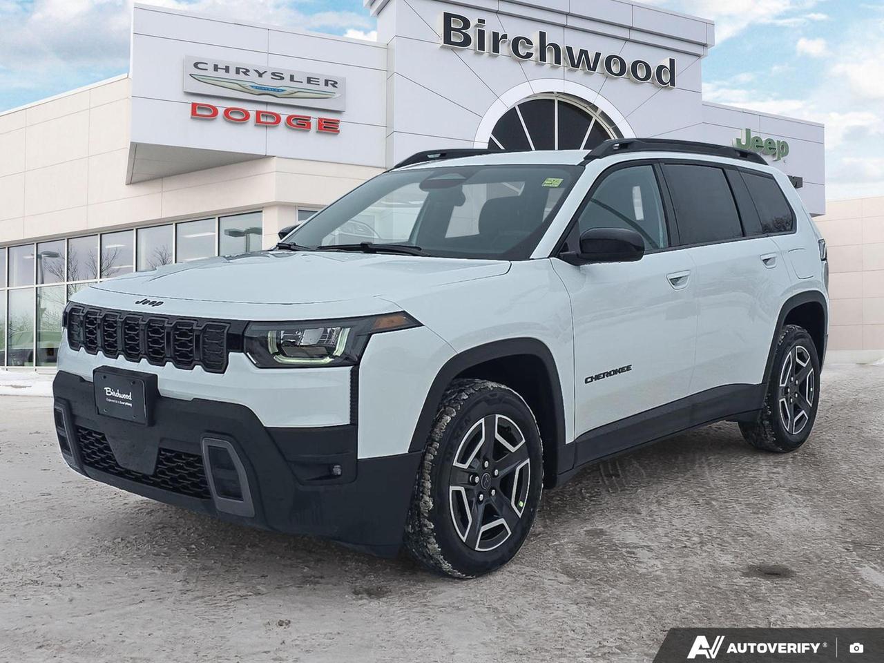 Electronic Stability Control
Hill Start Assist
Rough road cruise control
Trailer Sway Control
Advanced multistage front air bags
Supplemental drivers knee blocker air bag
Supplemental front seatmounted side air bags
Supplemental side curtain air bags
Supplemental rear seat side air bags
Tire pressure monitoring display
AllSpeed Traction Control
Electronic Roll Mitigation
4wheel antilock disc brakes
Jeep Active Drive I
SelecTerrain Traction Management System
Introducing the 2026 Jeep Cherokee Laredo - a cutting-edge hybrid SUV that combines power, efficiency, and advanced technology. Experience the future of off-road capability with this innovative vehicle.

- 1.6L 4-cylinder turbo hybrid engine for optimal performance and fuel economy
- 4WD system with Selec-Terrain for superior traction in any condition
- 12.3 Uconnect 5 display with wireless smartphone integration
- Advanced safety features including Collision Mitigation and Active Driving Assist
- Luxurious interior with heated front seats and dual-zone climate control
- 18 machined face aluminum wheels for a stylish appearance
- 4G LTE Wi-Fi hotspot for constant connectivity

Ready to experience the next generation of Jeep innovation? Reserve your 2026 Cherokee Laredo today or contact us to schedule a test drive. Our team at Birchwood Chrysler Dodge Jeep Ram is here to answer any questions and guide you through the purchasing process. Dont miss this opportunity to own the future of SUVs!
Birchwood Chrysler Dodge is your choice for New Chrysler, Dodge, Jeep, RAM vehicles in Winnipeg. 
 
With us, Experience is Everything. Complete as much or as little of your purchase online as you like. All pricing you see is what you pay. No hidden fees. All new vehicle special offers and discounts are already calculated in the pricing. On our website you can choose payment options and terms knowing these are transparent and accurate.

Start your purchase online to build your exact pricing to your specifics like how much money down, vehicle trade and any accessories or added optional protection that suits your needs.

Any questions let us know by calling (204) 774-4444, wed love to send you a video to clarify any questions about a vehicle!

Visit us in store at 90-3965 Portage Ave in the Birchwood Autopark.

Dealer permit #5686
Dealer permit #5686