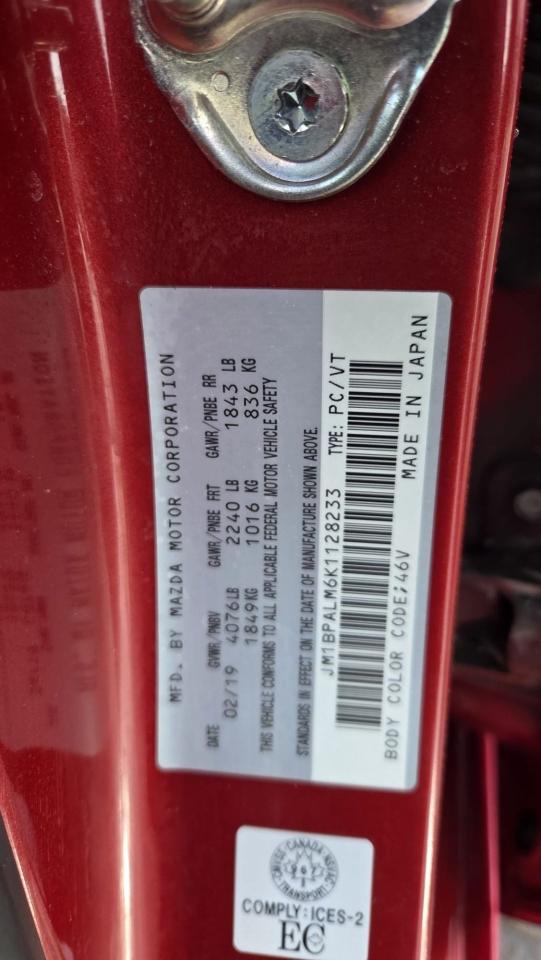 2019 Mazda MAZDA3 GS, ONE OWNER, NO ACCIDENTS, CERTIFIED Photo